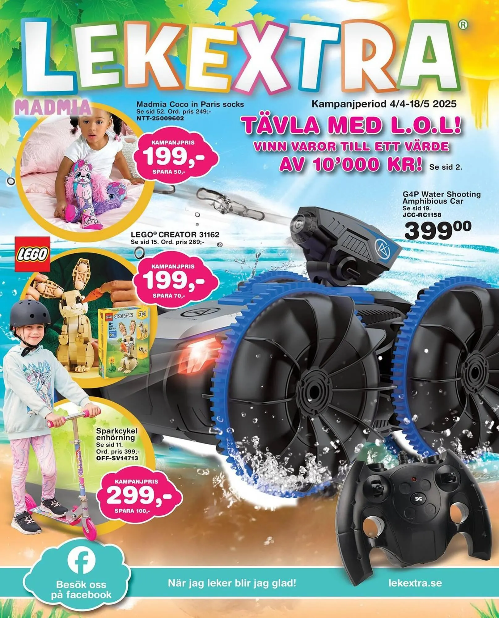 Lekextra reklamblad från 5 april till 18 april 2025 - Reklamblad sidor 1
