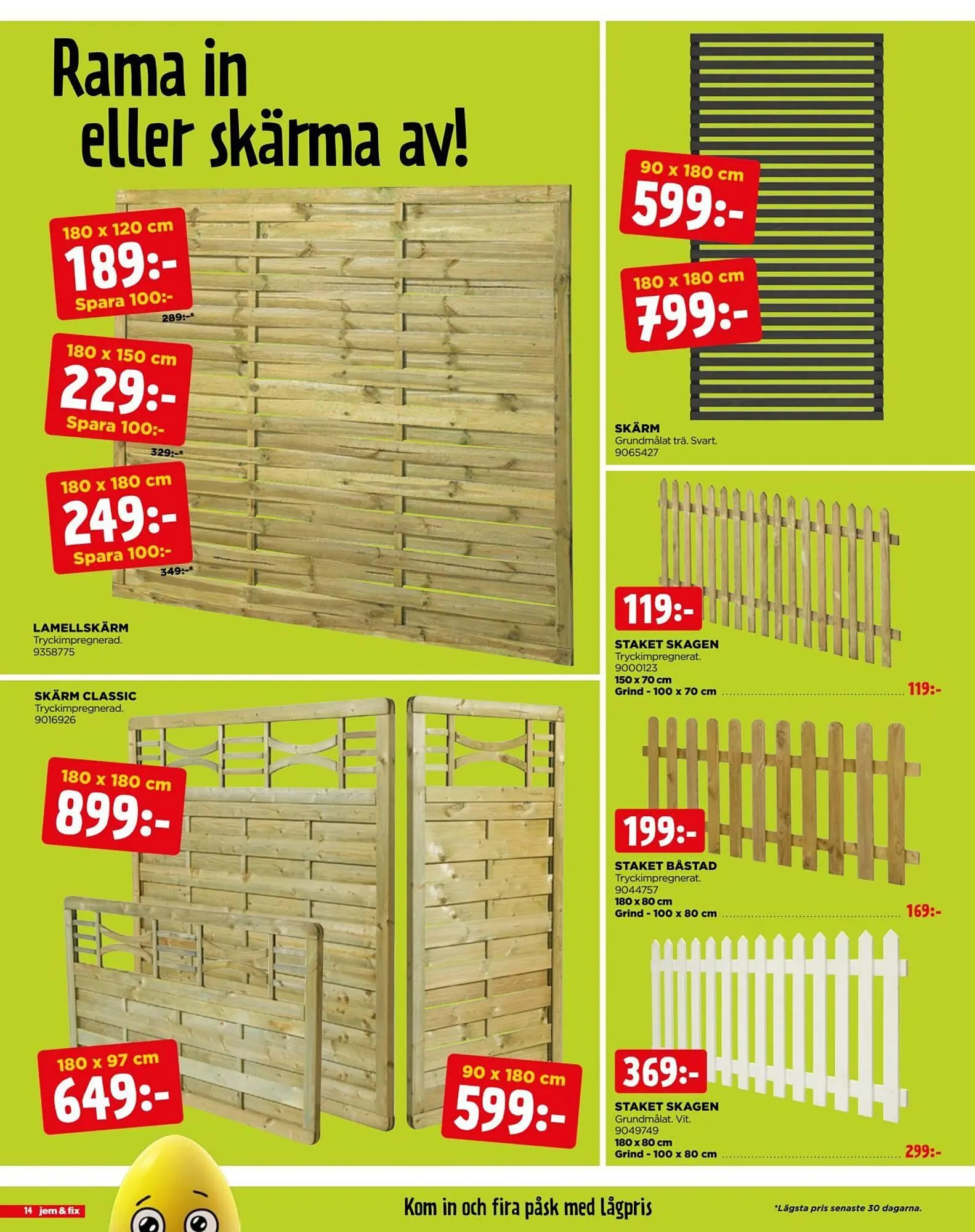 Jem&Fix reklamblad från 30 mars till 6 april 2026 - Reklamblad sidor 14