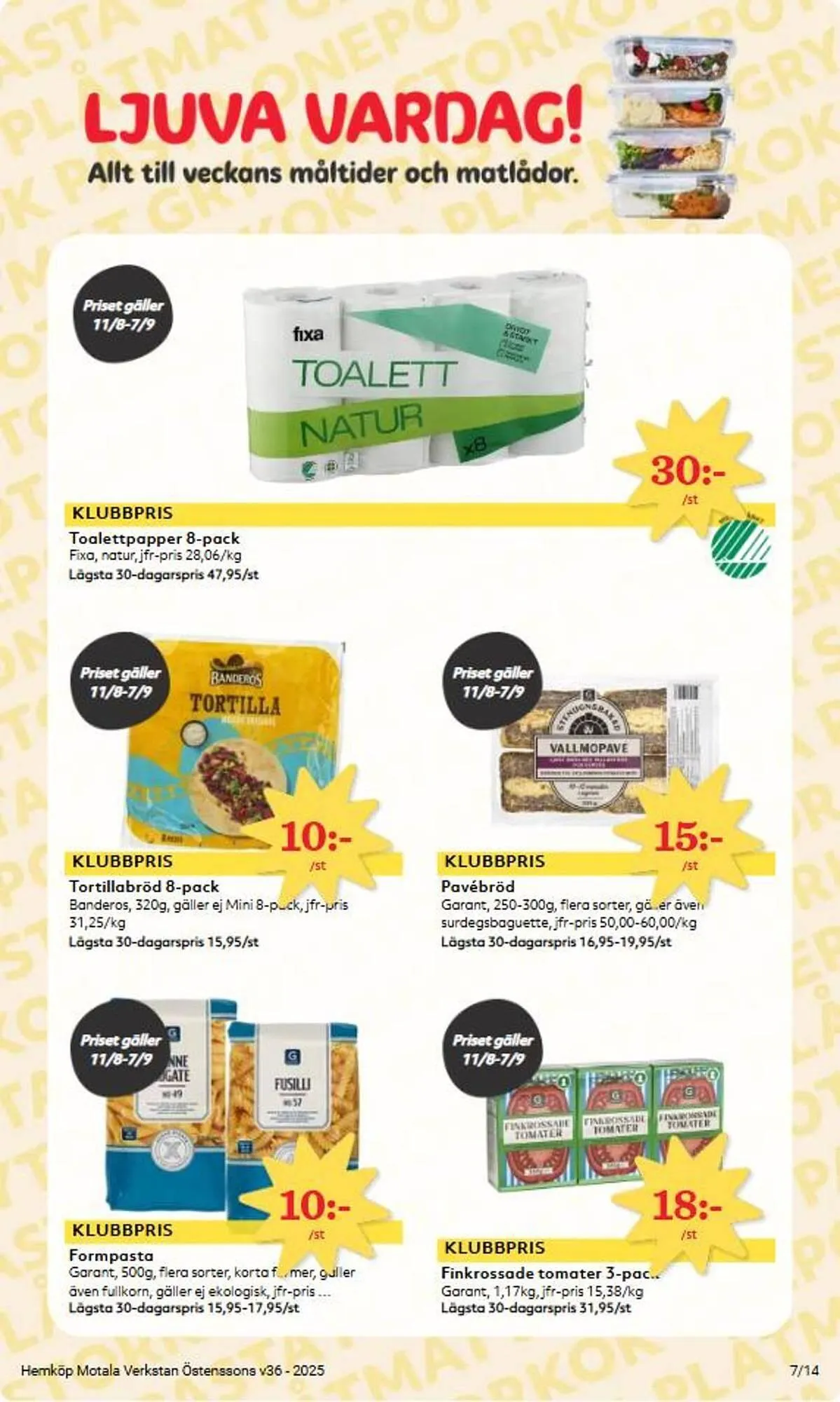 Östenssons reklamblad från 1 september till 7 september 2025 - Reklamblad sidor 7