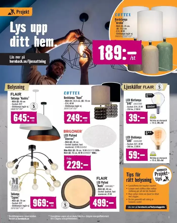  Hornbach reklamblad  från 9 oktober till 31 oktober 2024 - Reklamblad sidor 7