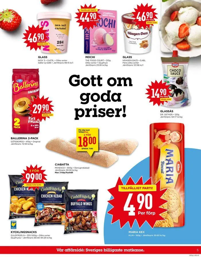 Willys Erbjudanden från 24 juni till 30 juni 2024 - Reklamblad sidor 5