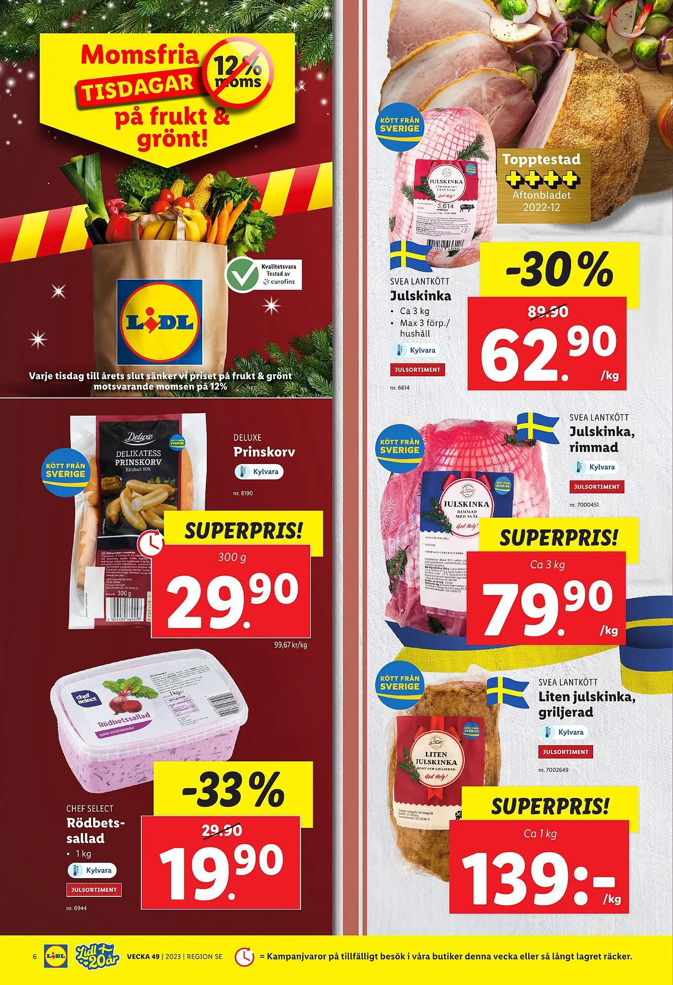 Lidl reklamblad från 4 december till 10 december 2023 - Reklamblad sidor 6
