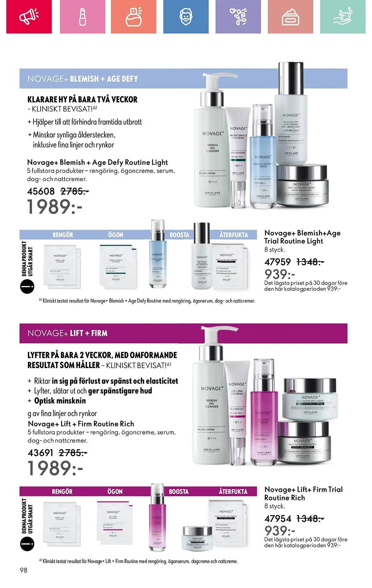 Oriflame reklamblad från 24 augusti till 13 september 2025 - Reklamblad sidor 98