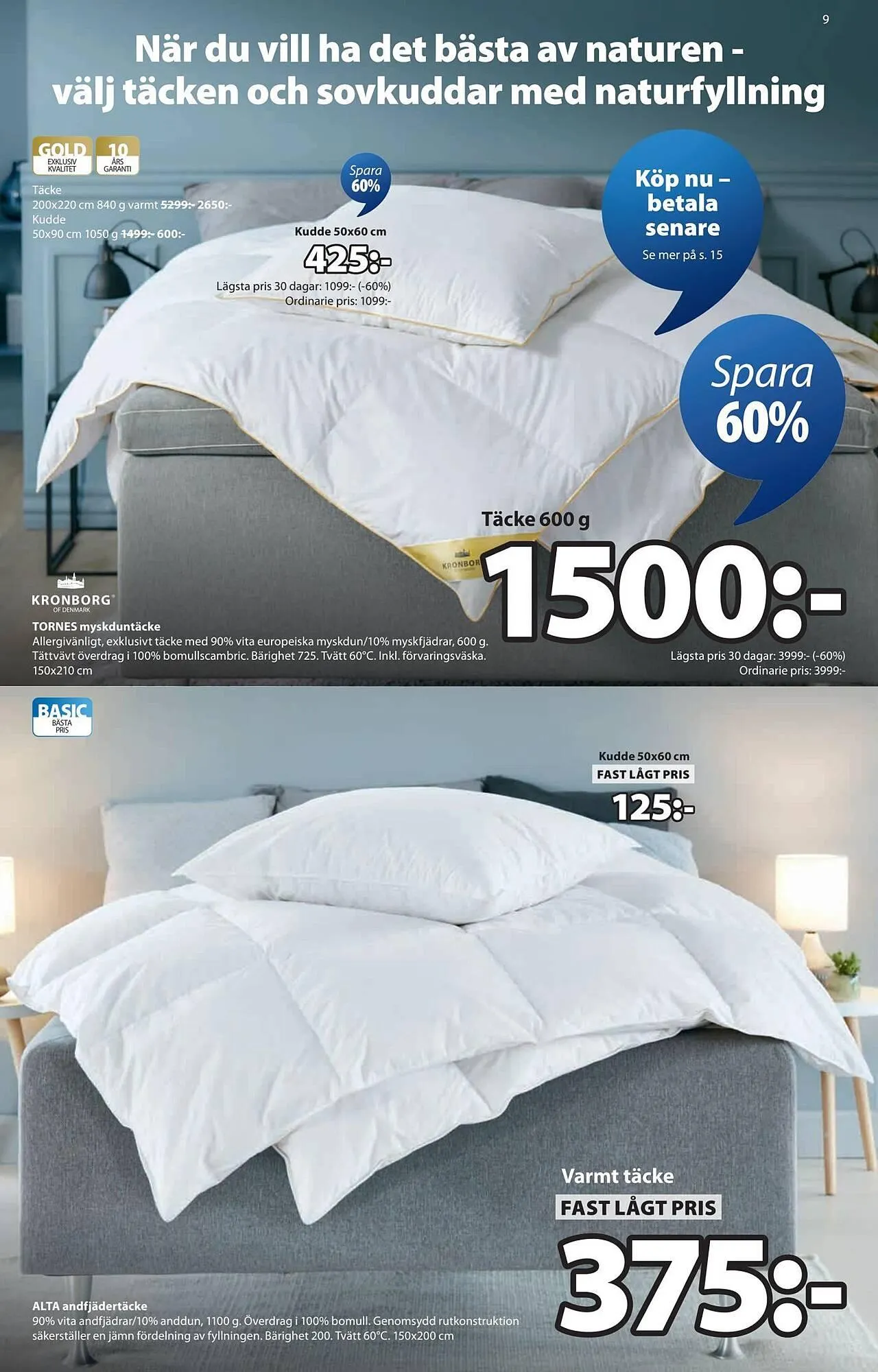 JYSK reklamblad från 2 februari till 2 mars 2026 - Reklamblad sidor 9