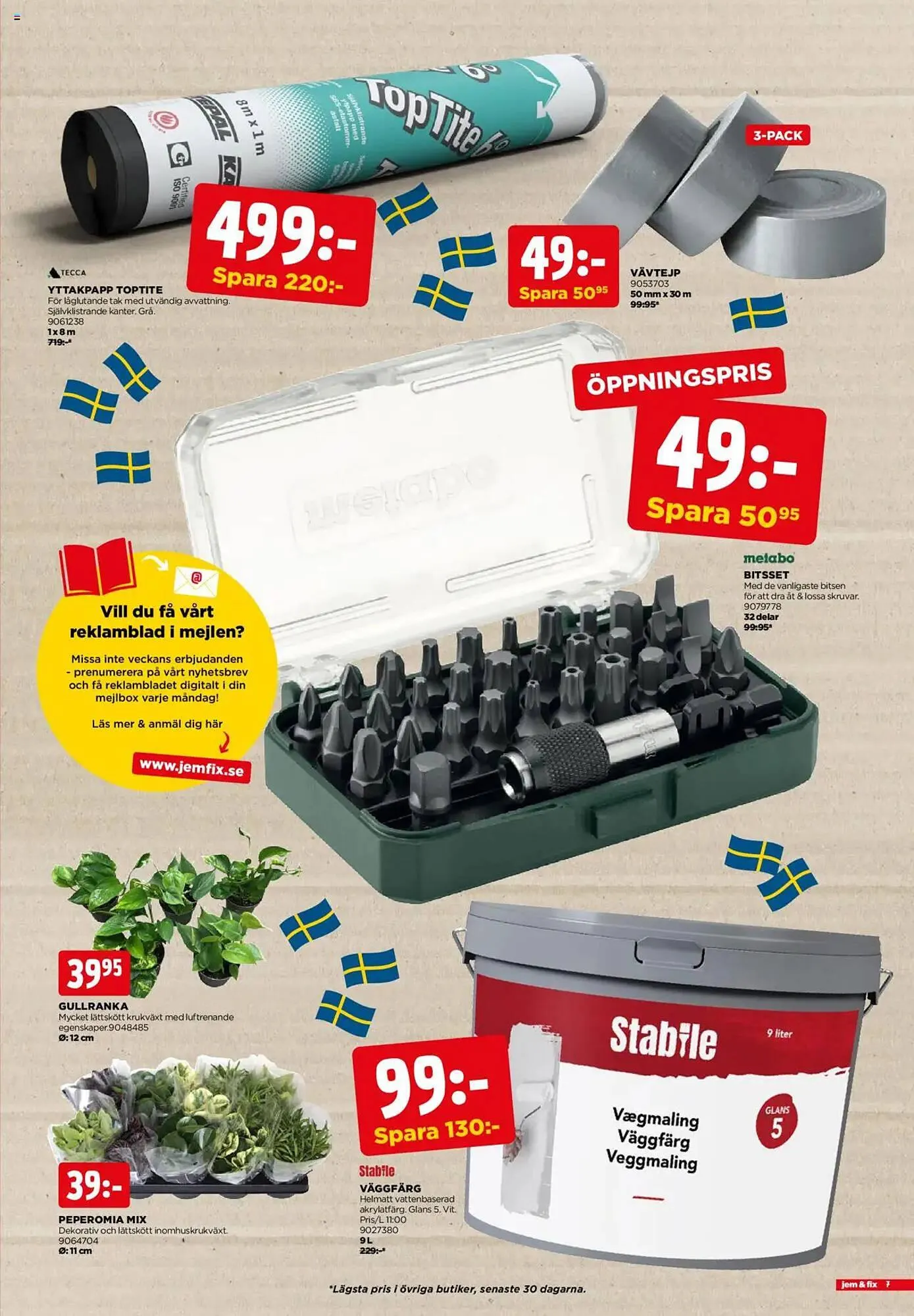 Jem&Fix reklamblad från 6 oktober till 12 oktober 2025 - Reklamblad sidor 7