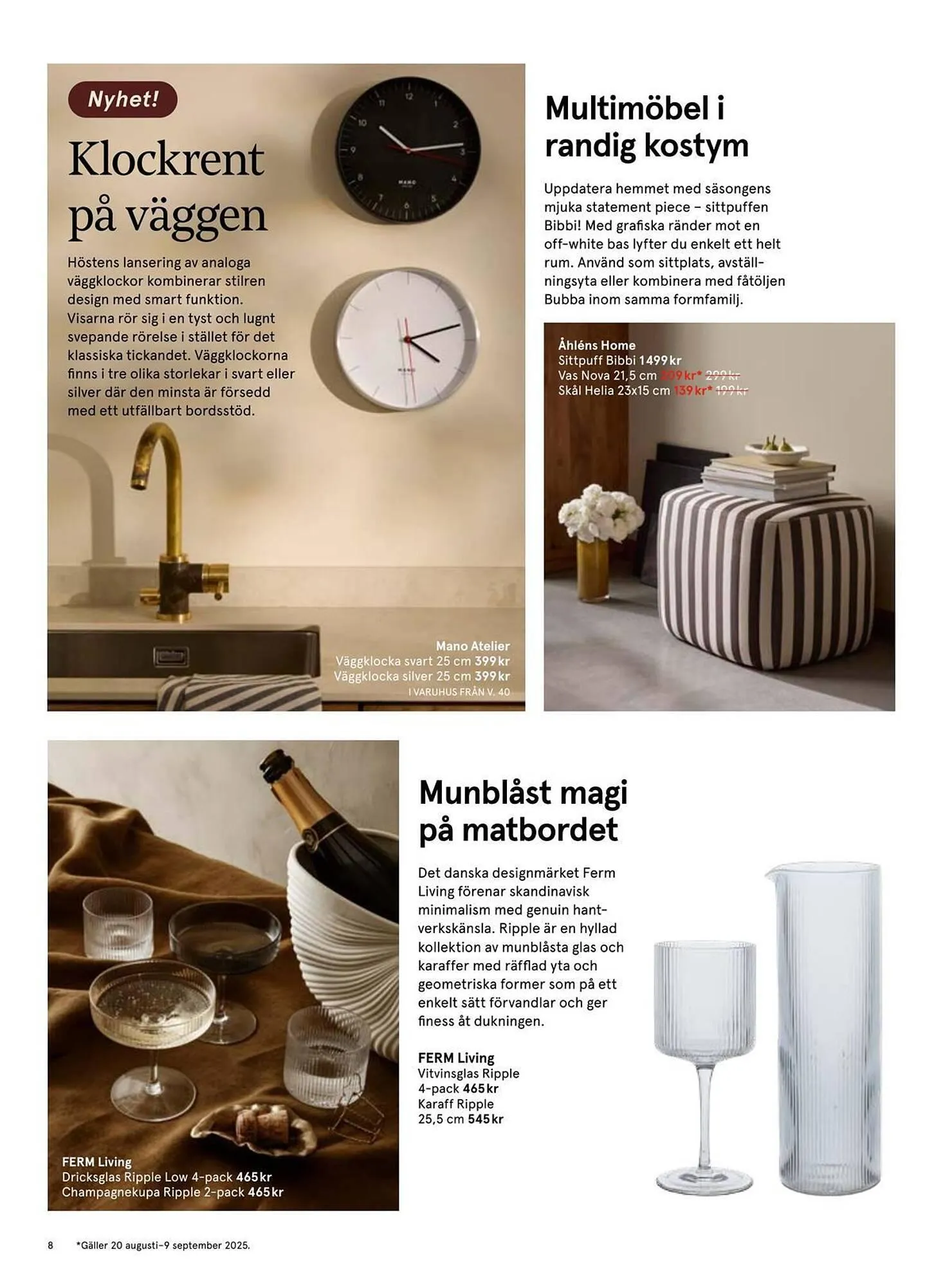 Åhléns reklamblad från 27 augusti till 16 september 2025 - Reklamblad sidor 8
