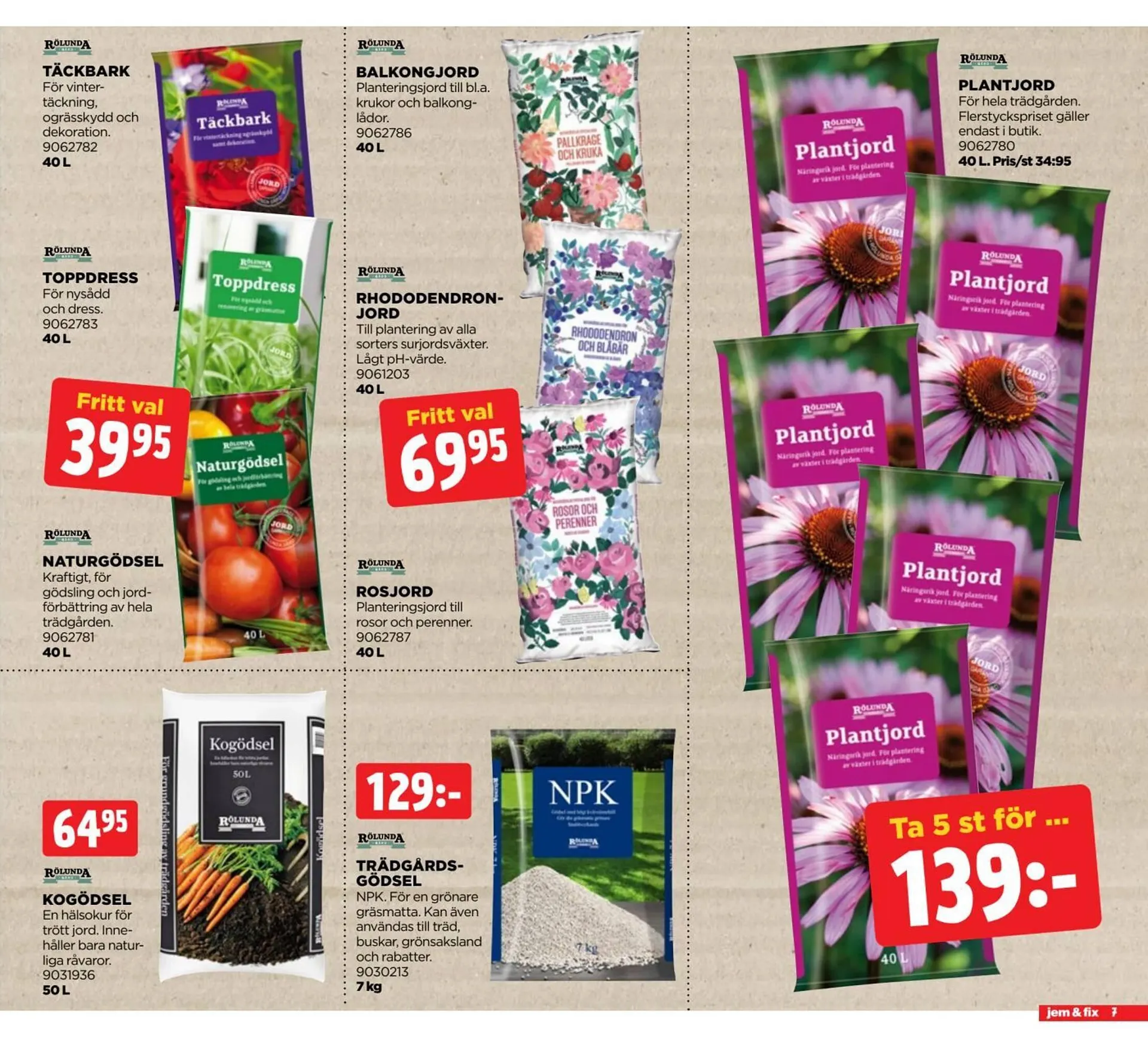 Jem&Fix reklamblad från 28 juli till 3 augusti 2025 - Reklamblad sidor 7