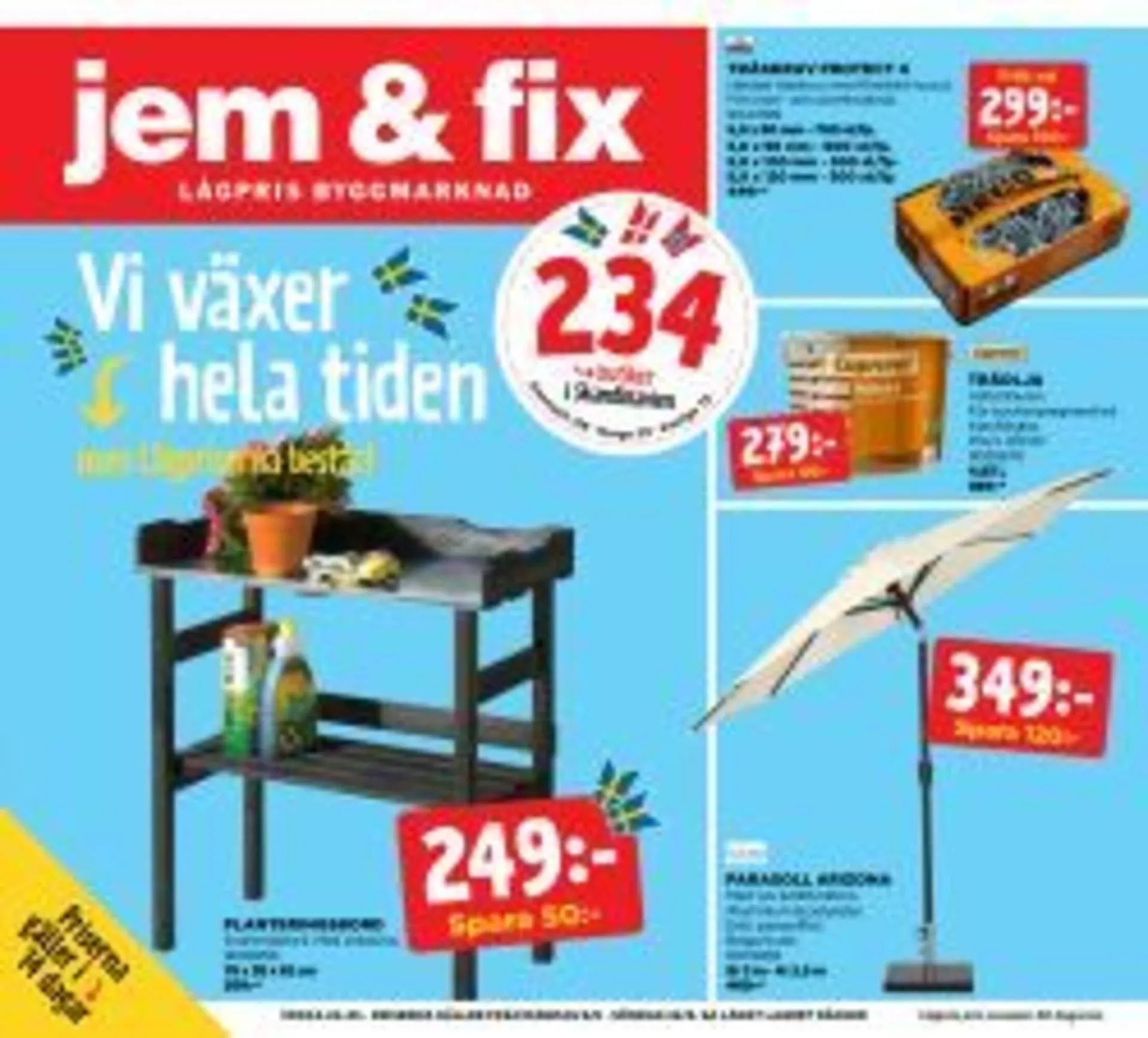 Jem&Fix reklamblad från 9 juni till 22 juni 2025 - Reklamblad sidor 1