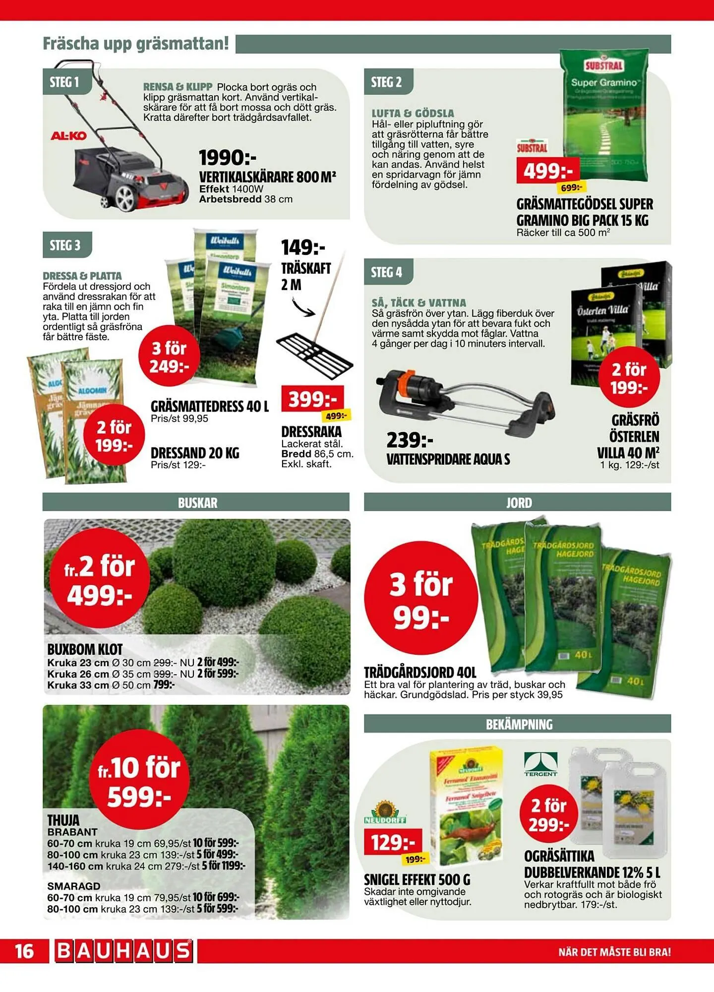 Bauhaus reklamblad från 4 maj till 18 maj 2026 - Reklamblad sidor 16
