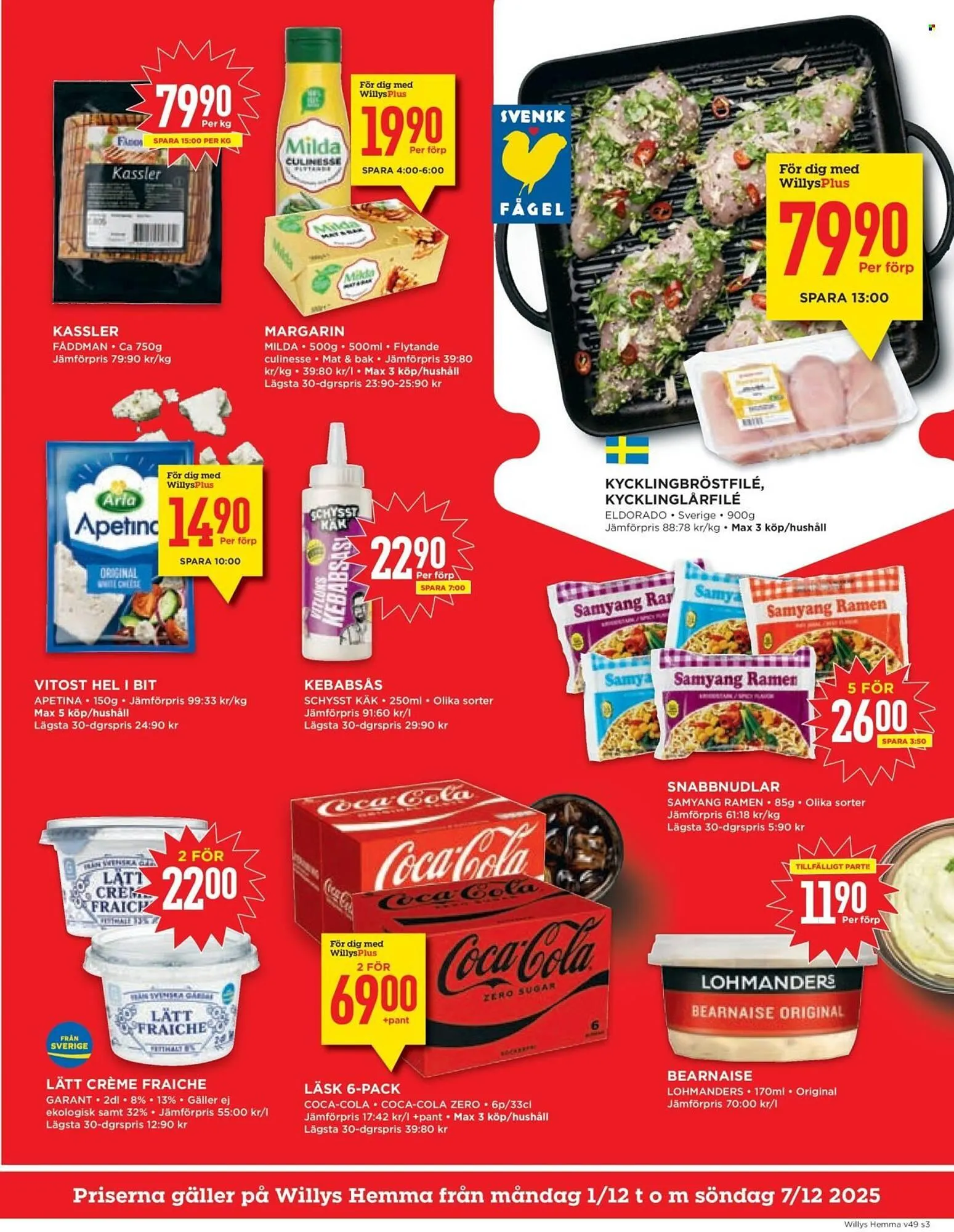 Willys reklamblad från 1 december till 7 december 2025 - Reklamblad sidor 3