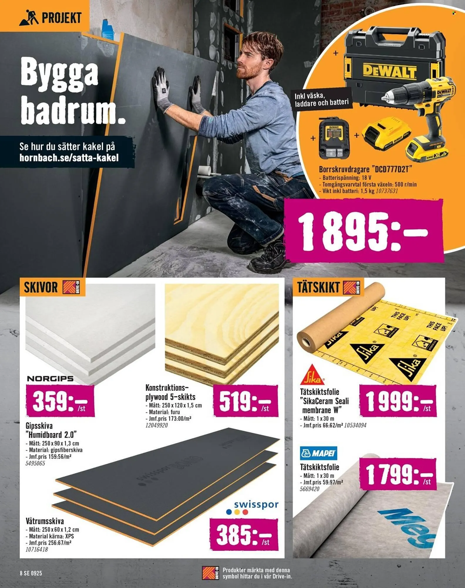 Hornbach reklamblad från 31 augusti till 24 september 2025 - Reklamblad sidor 8