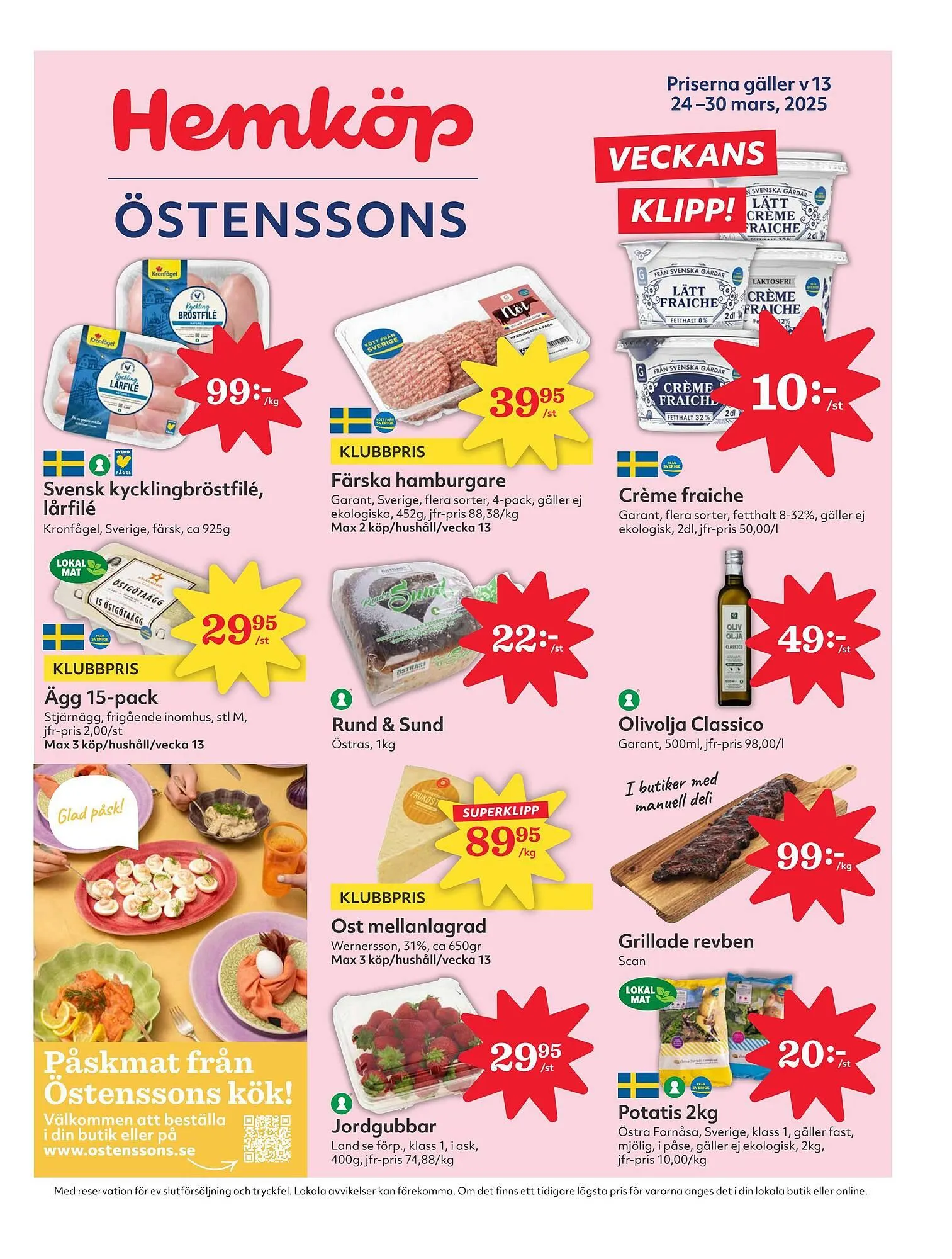 Östenssons reklamblad från 24 mars till 30 mars 2025 - Reklamblad sidor 1