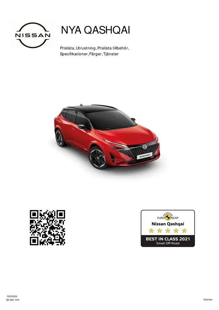 Nya Nissan Qashqai från 18 maj till 18 maj 2025 - Reklamblad sidor 1