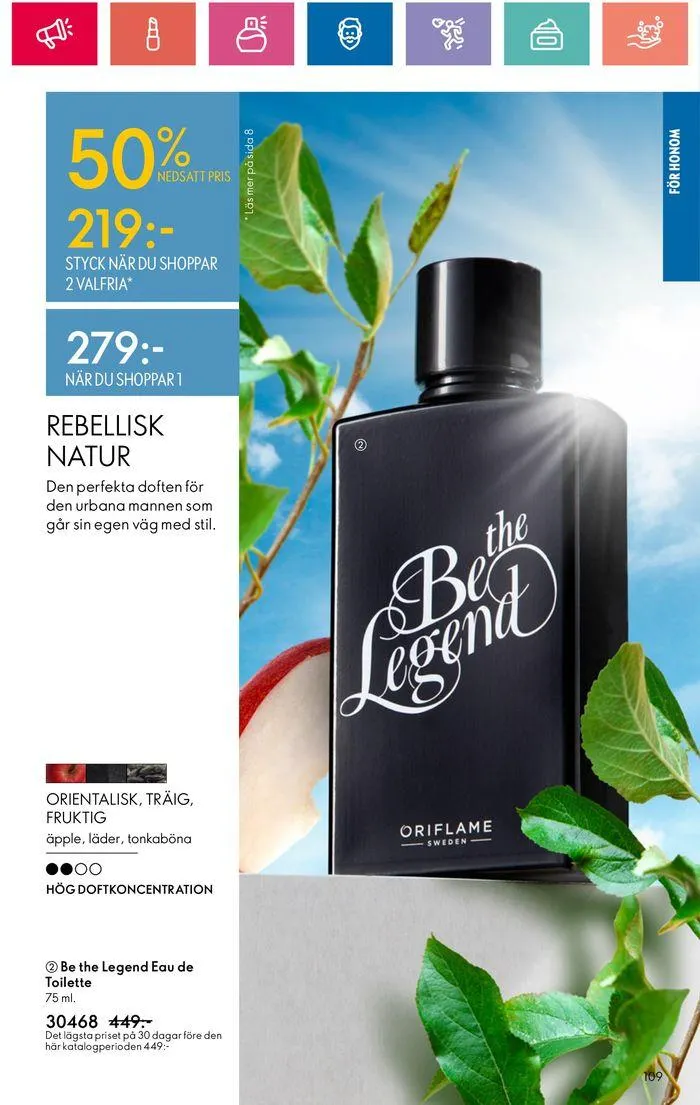 Oriflame reklamblad från 20 juni till 4 juli 2024 - Reklamblad sidor 109