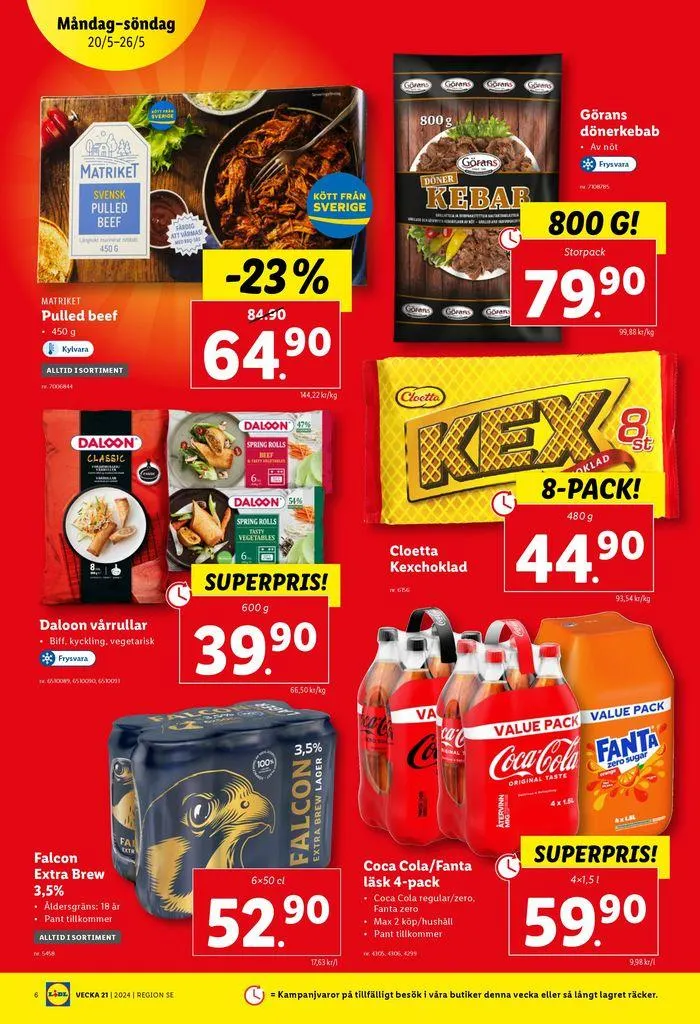 Nationell ERBJUDANDEN VECKA 21 från 20 maj till 26 maj 2024 - Reklamblad sidor 6