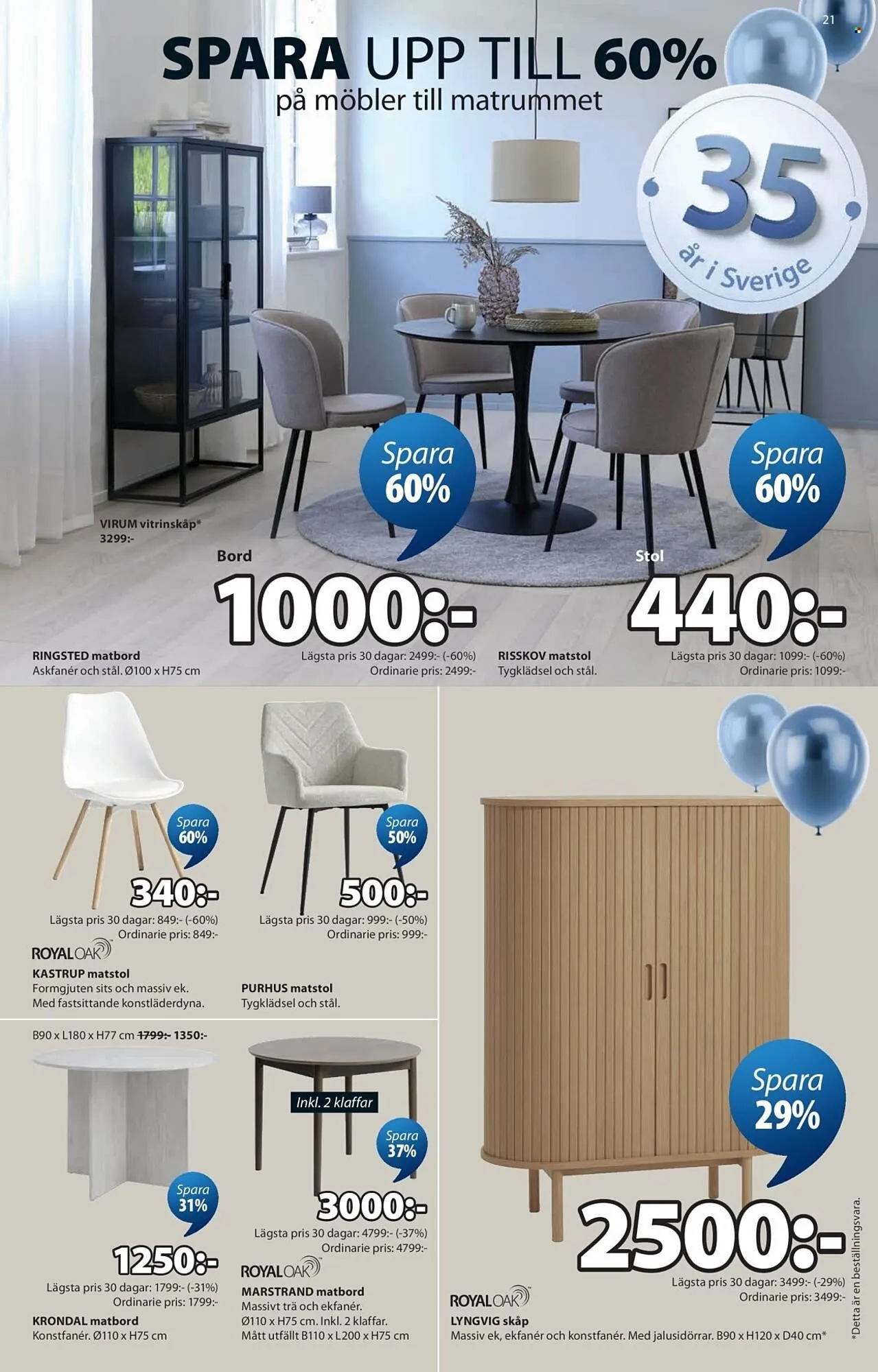 JYSK reklamblad från 30 mars till 26 april 2026 - Reklamblad sidor 21