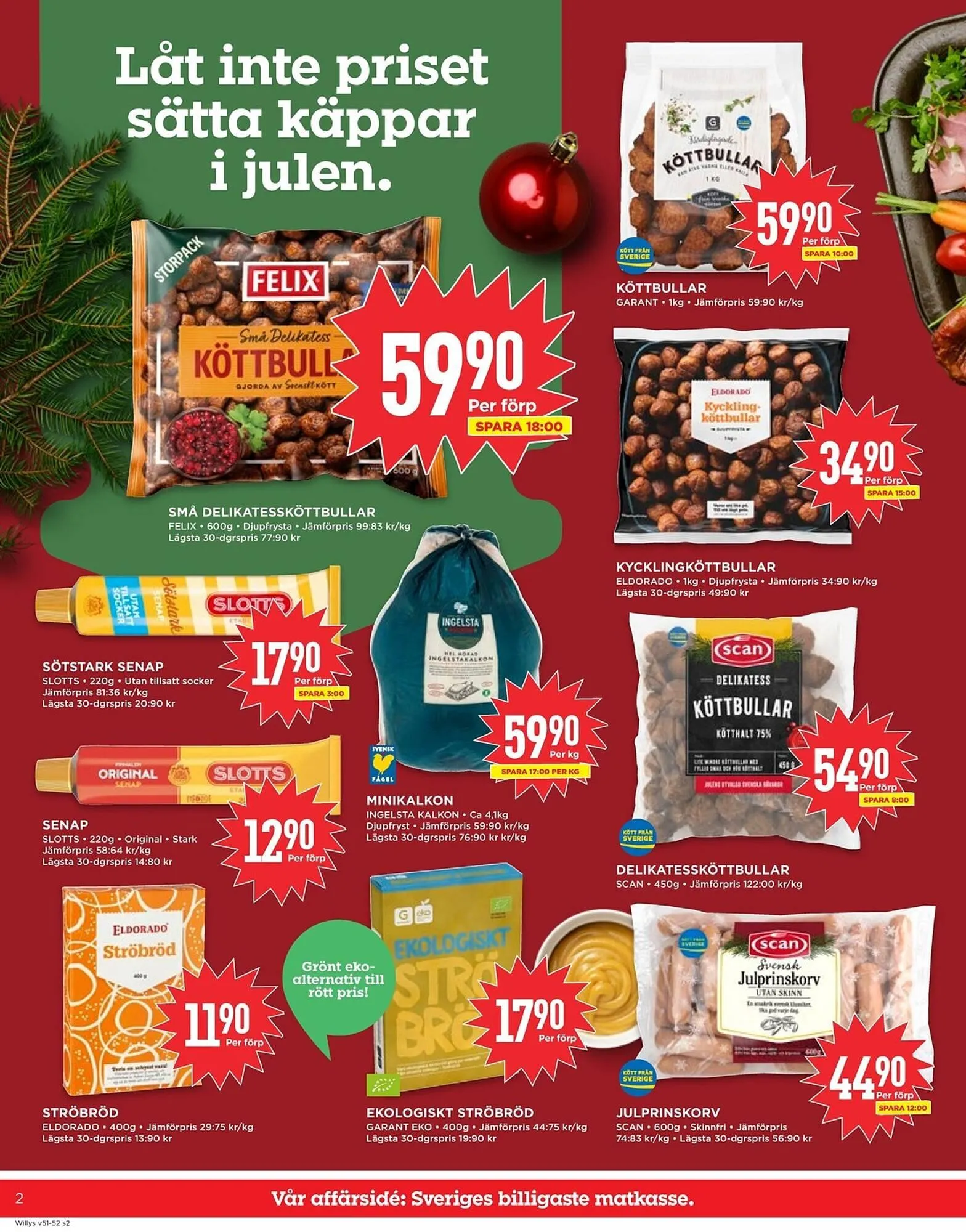 Willys reklamblad från 15 december till 25 december 2025 - Reklamblad sidor 2