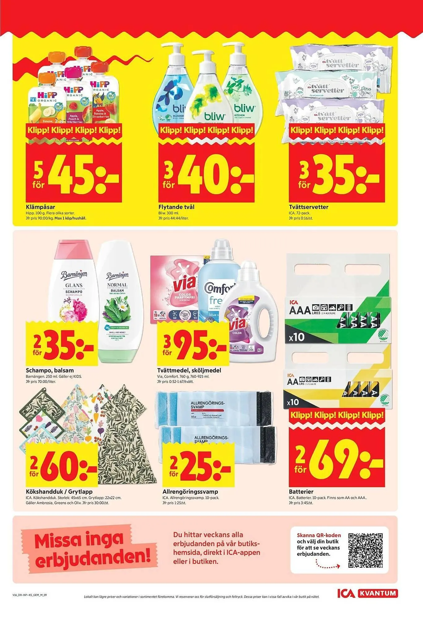 ICA Kvantum reklamblad från 13 april till 19 april 2026 - Reklamblad sidor 9