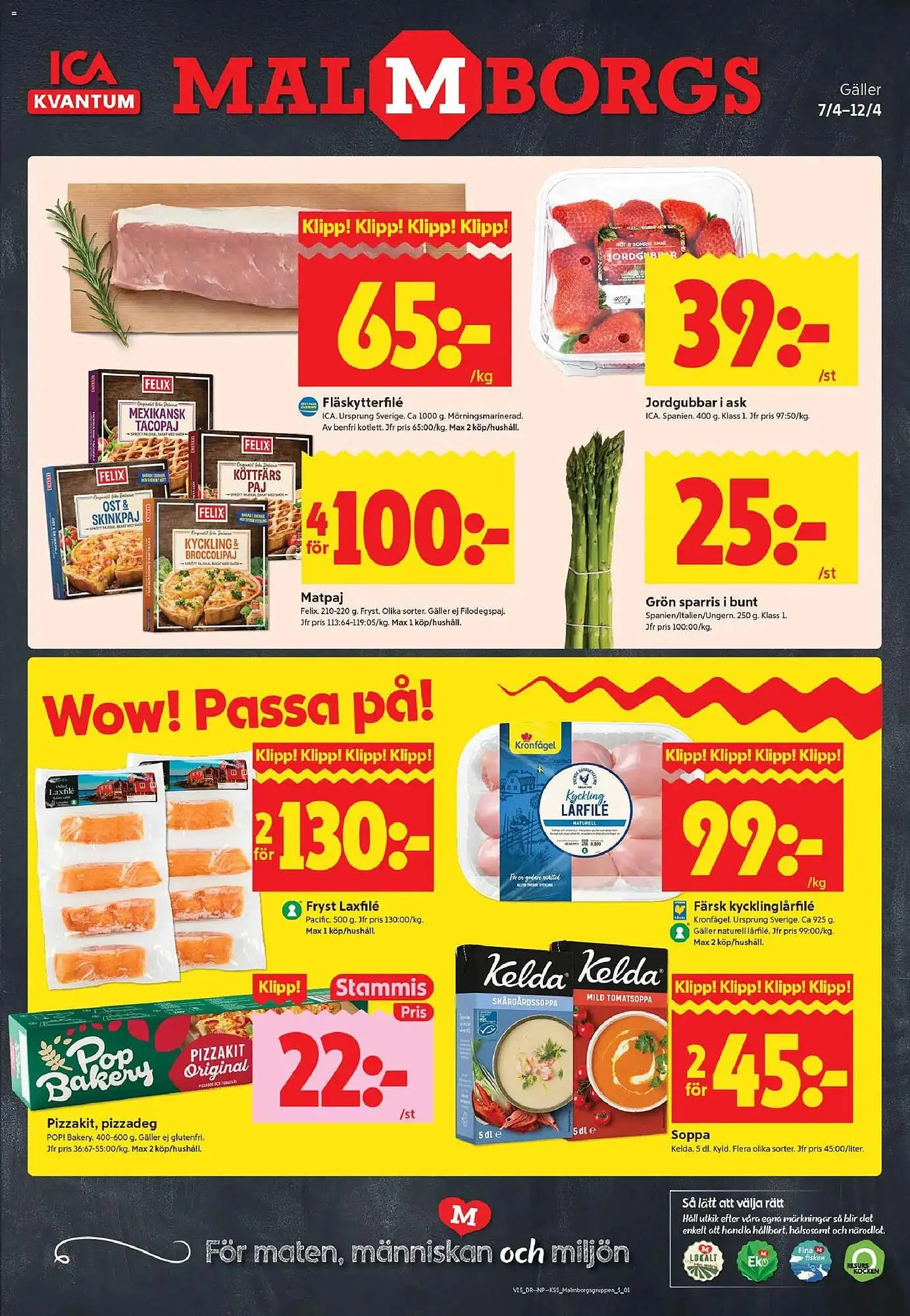 ICA Kvantum reklamblad från 6 april till 12 april 2026 - Reklamblad sidor 1