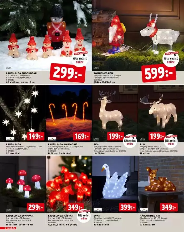Jem&Fix reklamblad från 27 oktober till 24 december 2024 - Reklamblad sidor 12