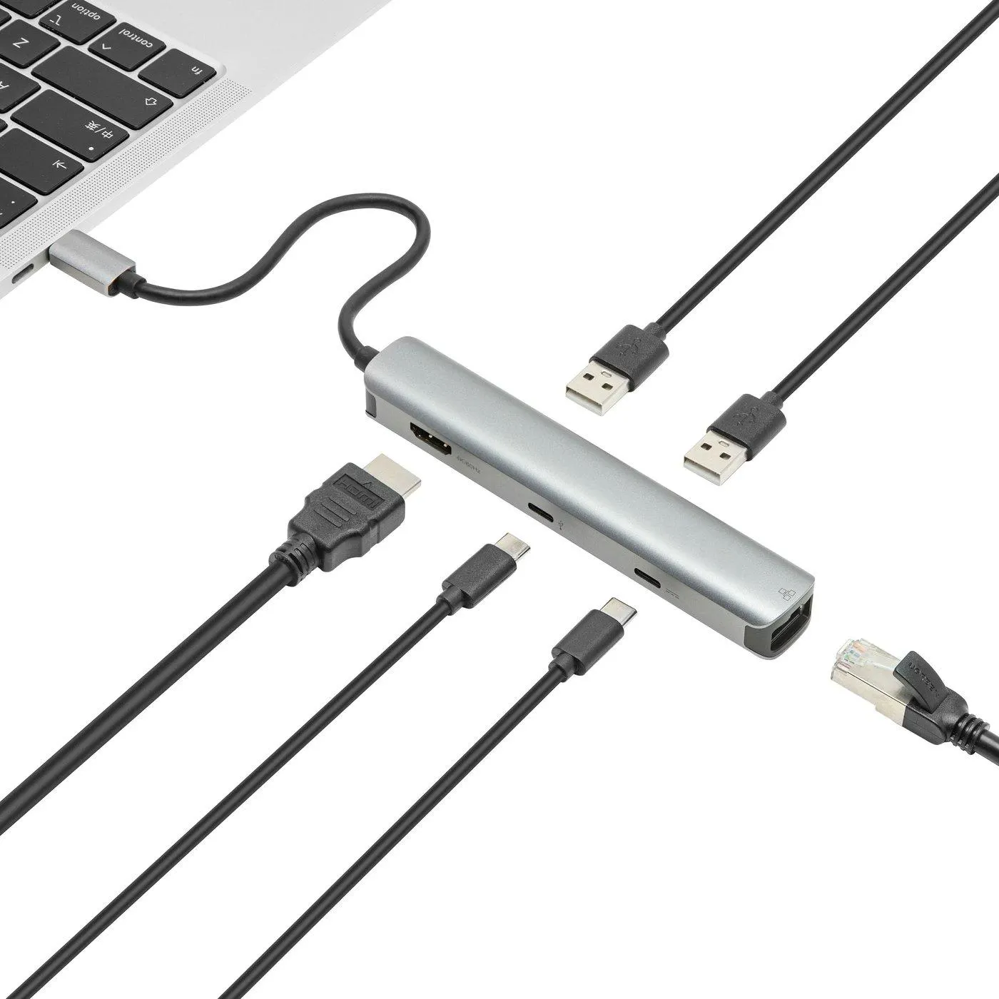 Plexgear 6-portars USB-C multiadapter CB1024