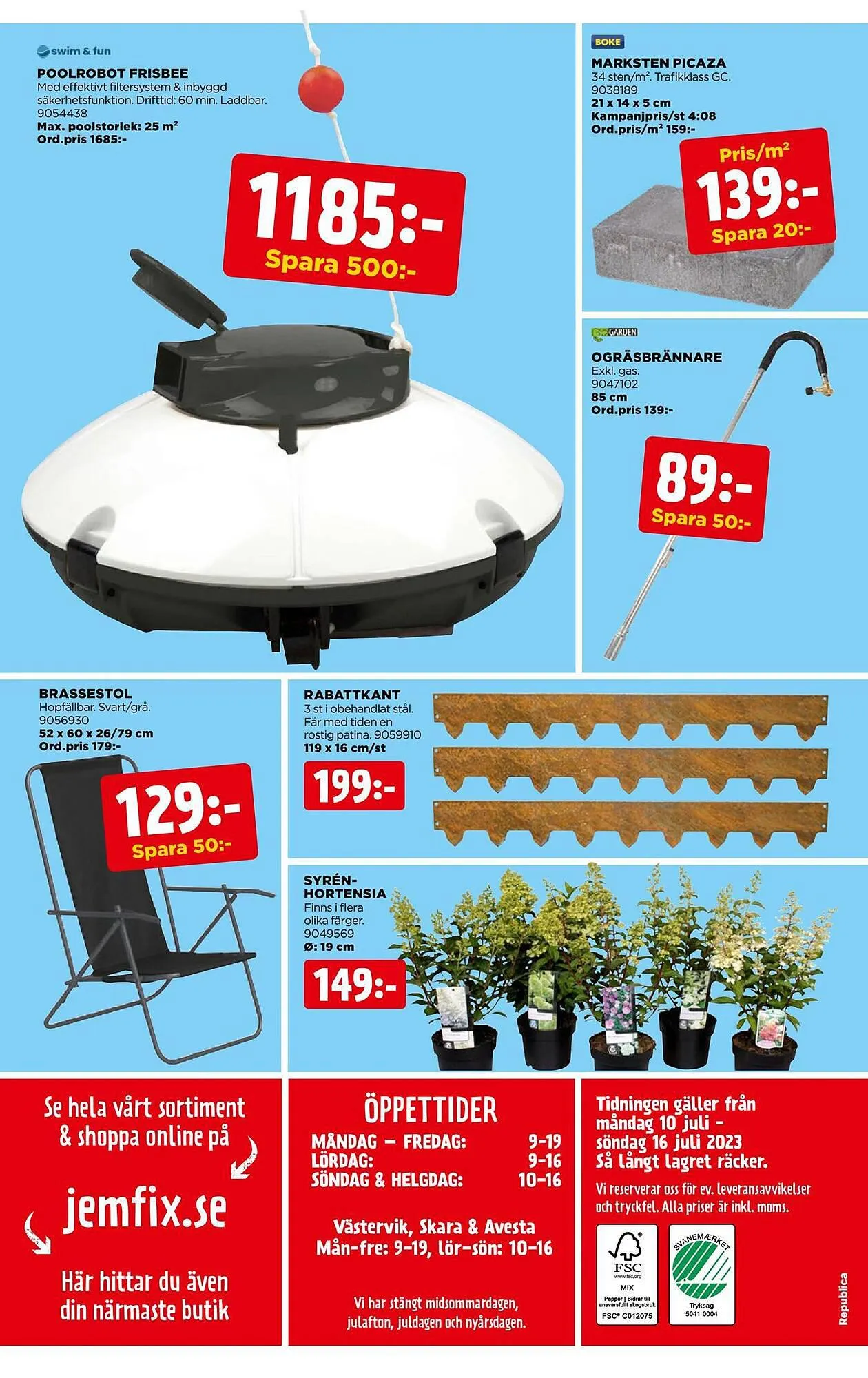 Jem&Fix reklamblad från 9 juli till 16 juli 2023 - Reklamblad sidor 12