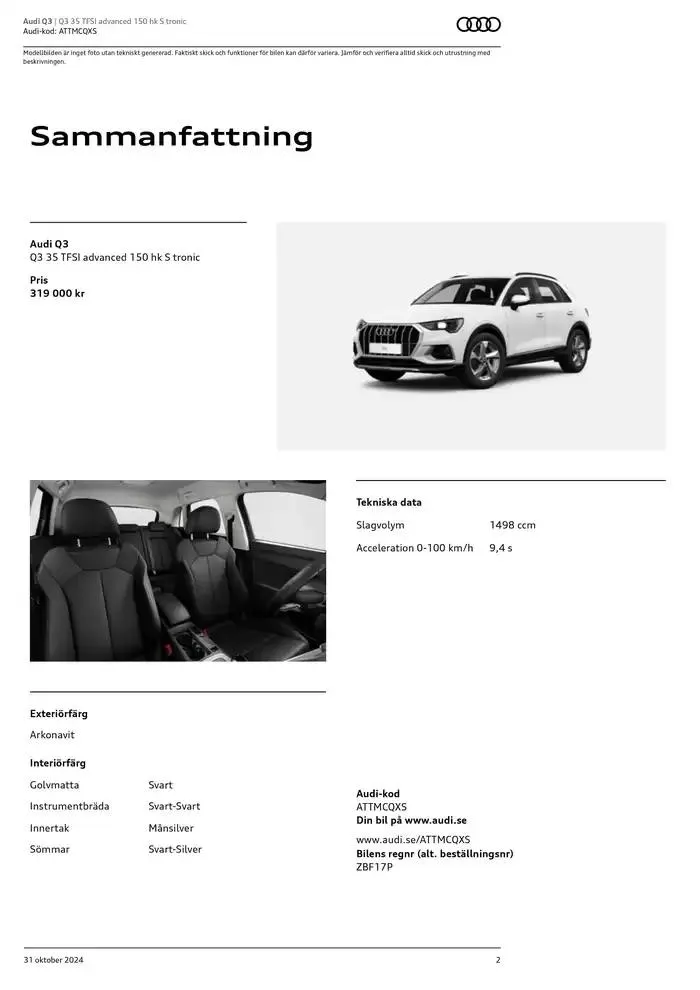 Audi Q3 från 31 oktober till 31 oktober 2025 - Reklamblad sidor 2