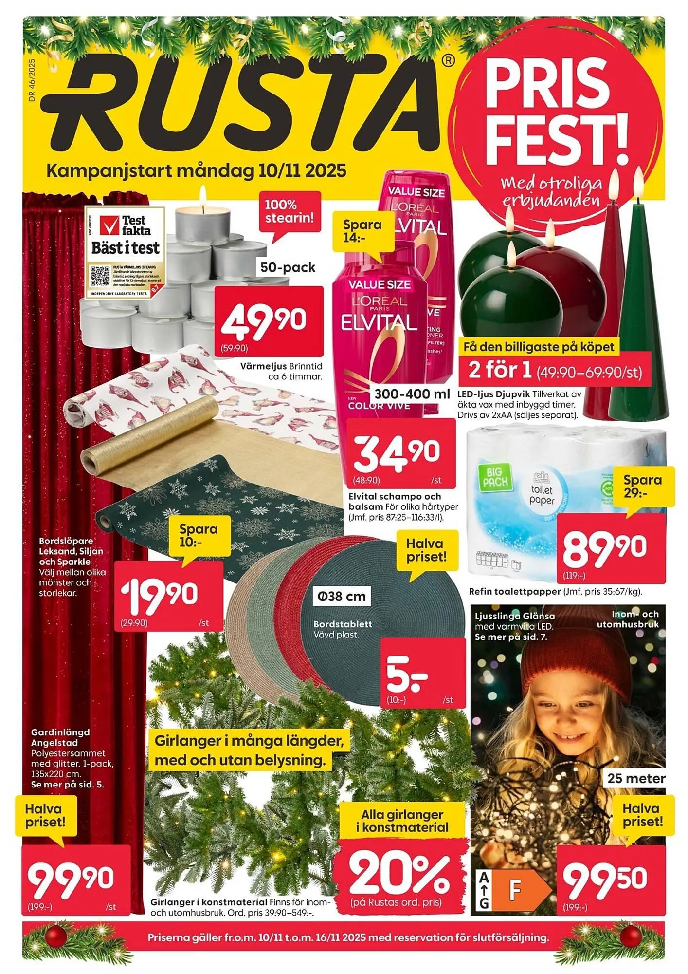 Rusta reklamblad från 10 november till 16 november 2025 - Reklamblad sidor 1