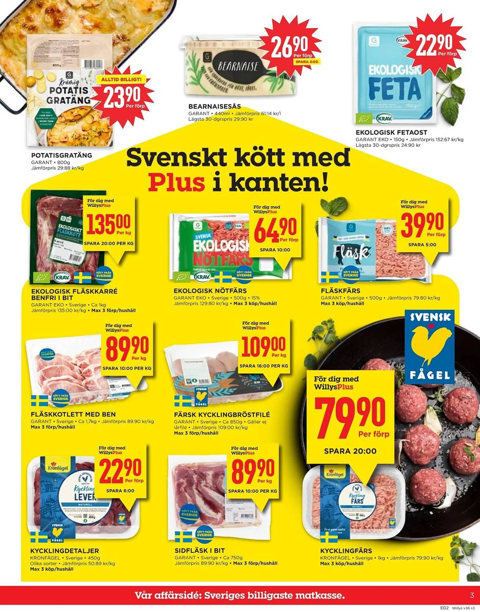 Willys reklamblad från 1 september till 7 september 2025 - Reklamblad sidor 3