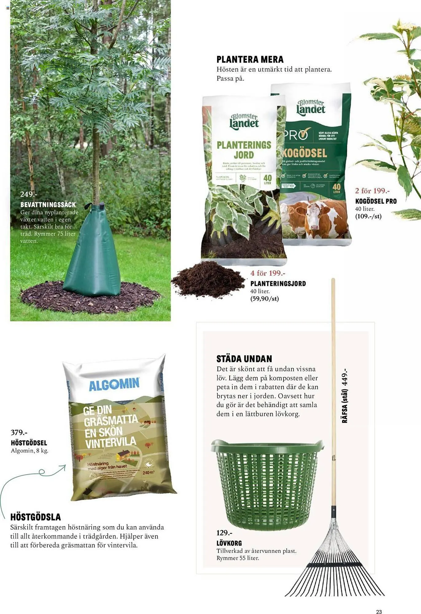 Blomsterlandet reklamblad från 25 september till 1 oktober 2023 - Reklamblad sidor 23