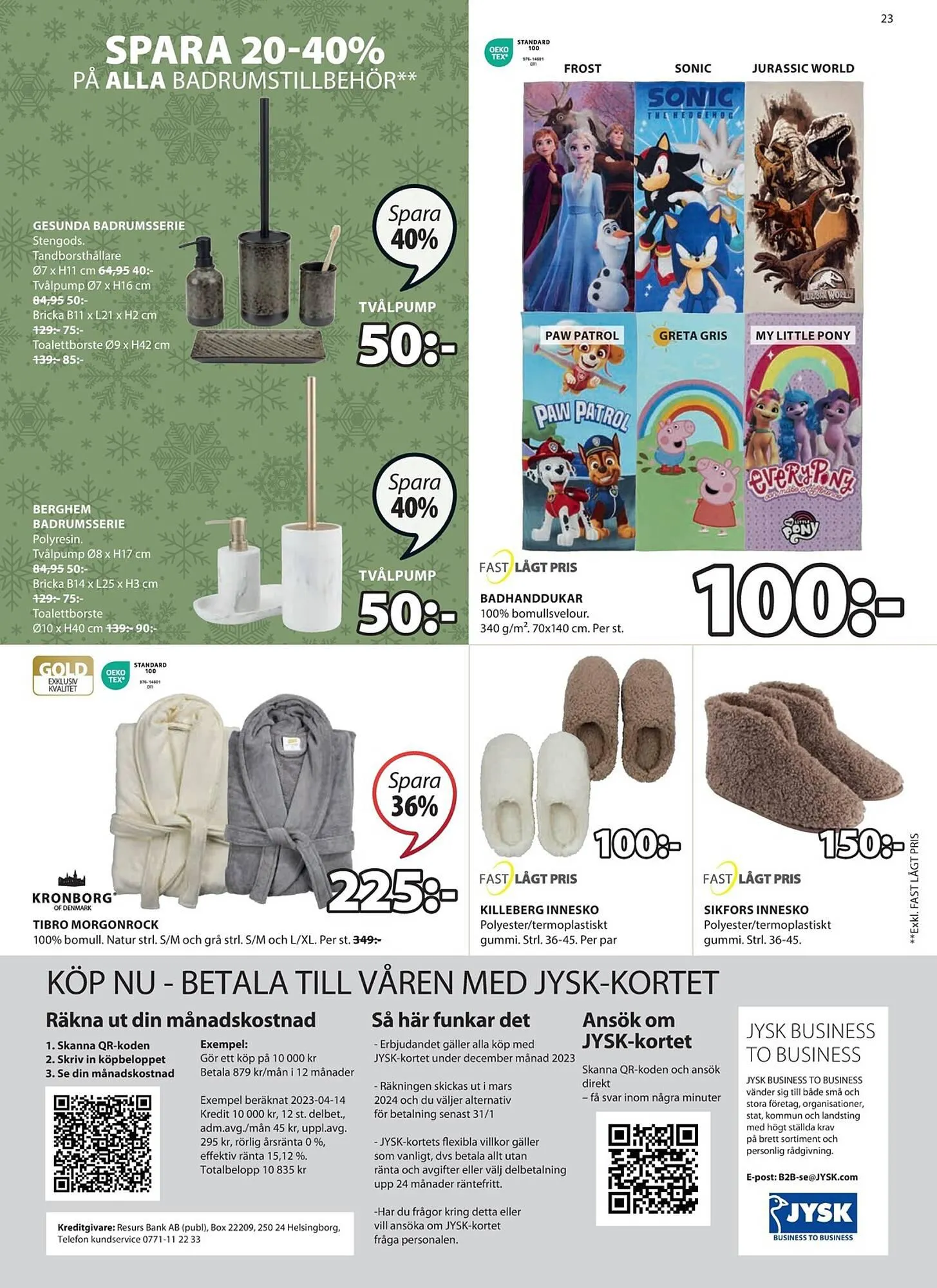 JYSK reklamblad från 27 november till 10 december 2023 - Reklamblad sidor 23