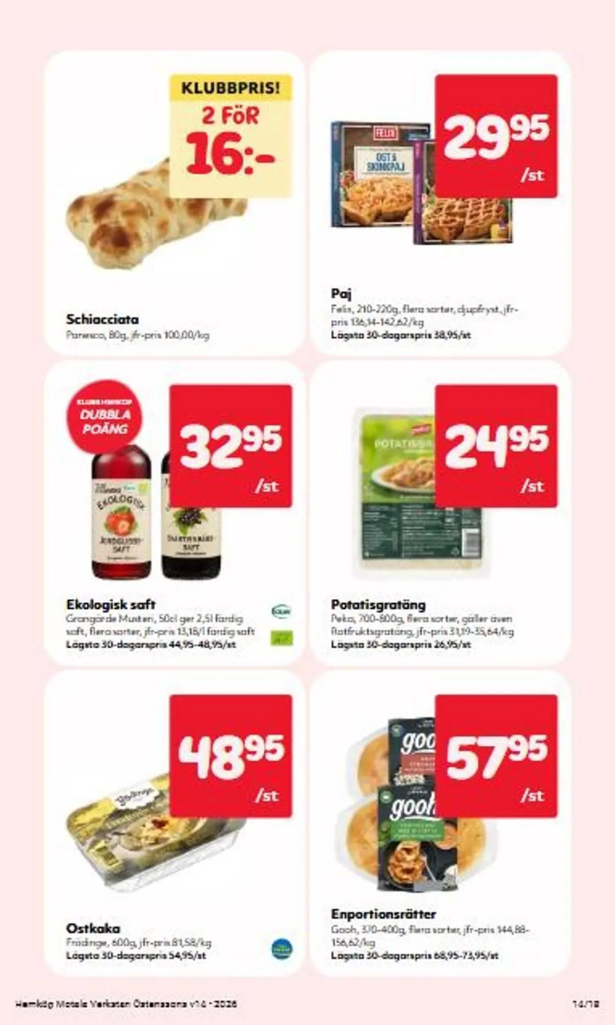Hemköp reklamblad från 30 mars till 5 april 2026 - Reklamblad sidor 14