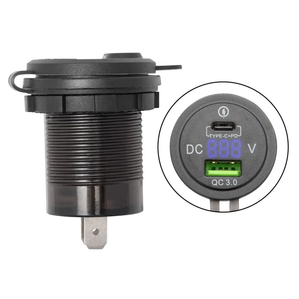 Luxorparts USB-laddare för panelmontage 30 W