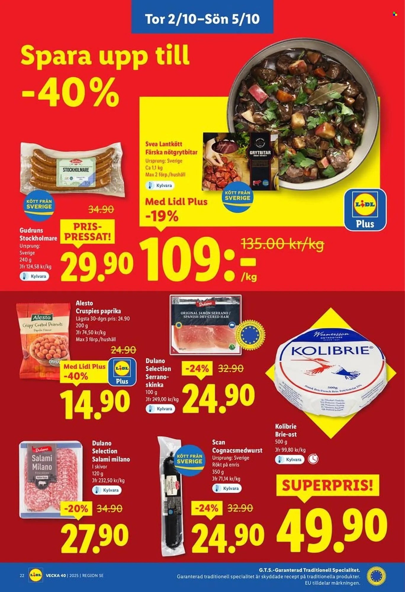 Lidl reklamblad från 29 september till 5 oktober 2025 - Reklamblad sidor 26