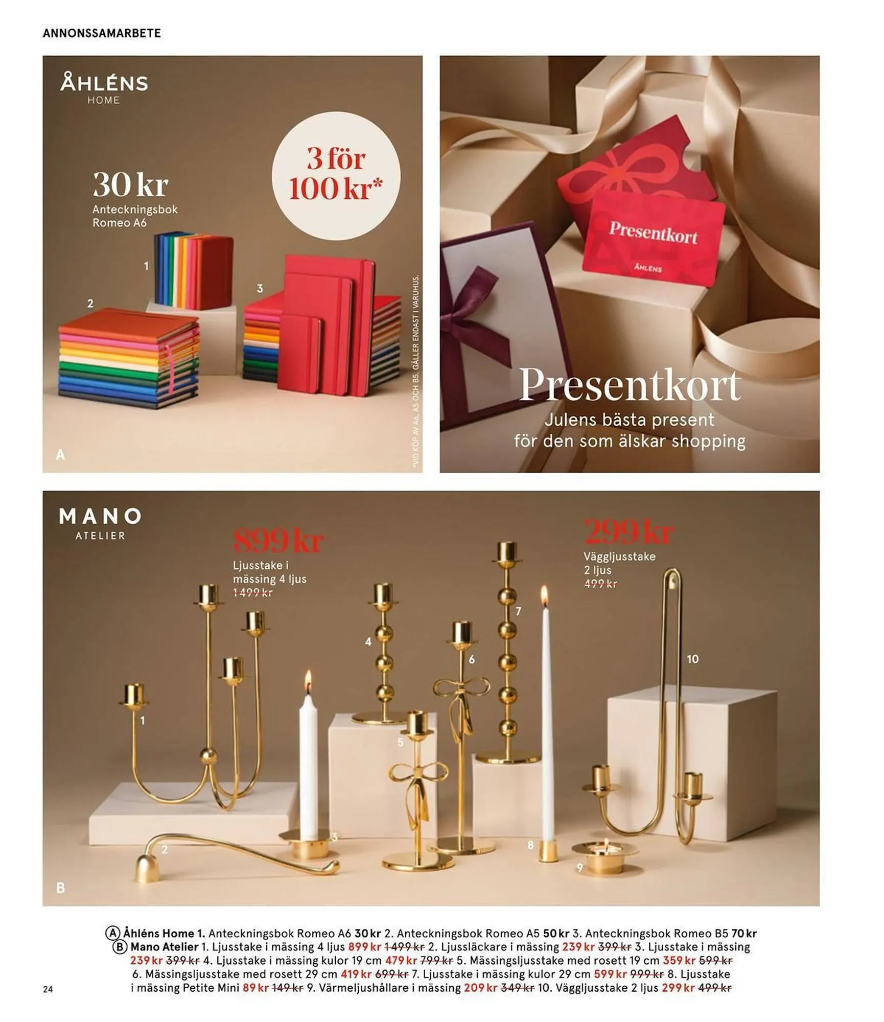 Åhléns reklamblad från 25 november till 11 december 2025 - Reklamblad sidor 24