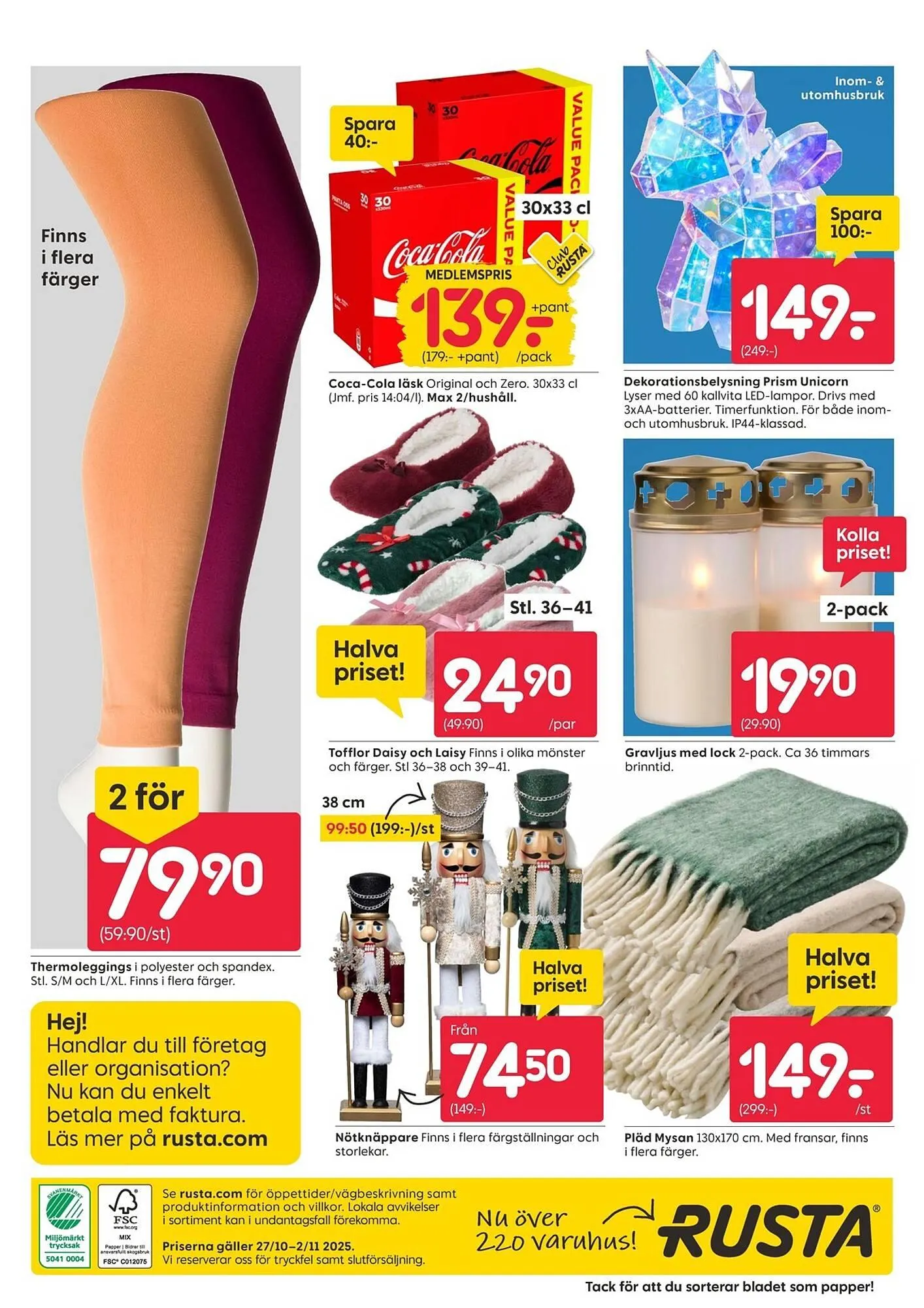 Rusta reklamblad från 27 oktober till 2 november 2025 - Reklamblad sidor 18