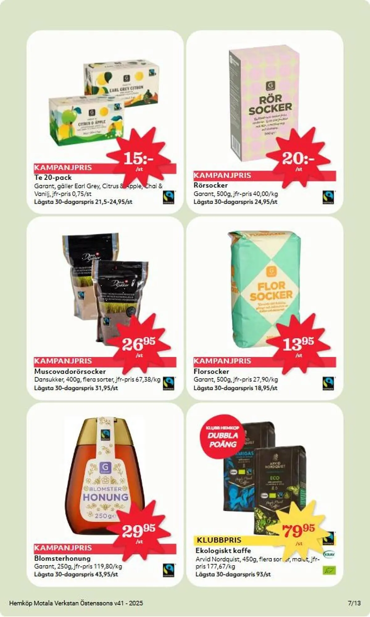 Hemköp reklamblad från 6 oktober till 12 oktober 2025 - Reklamblad sidor 7