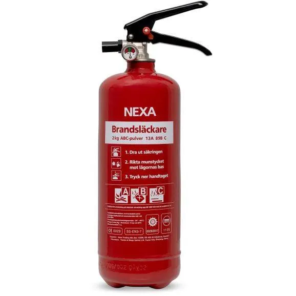 Nexa Brandsläckare PG-2 2 kg