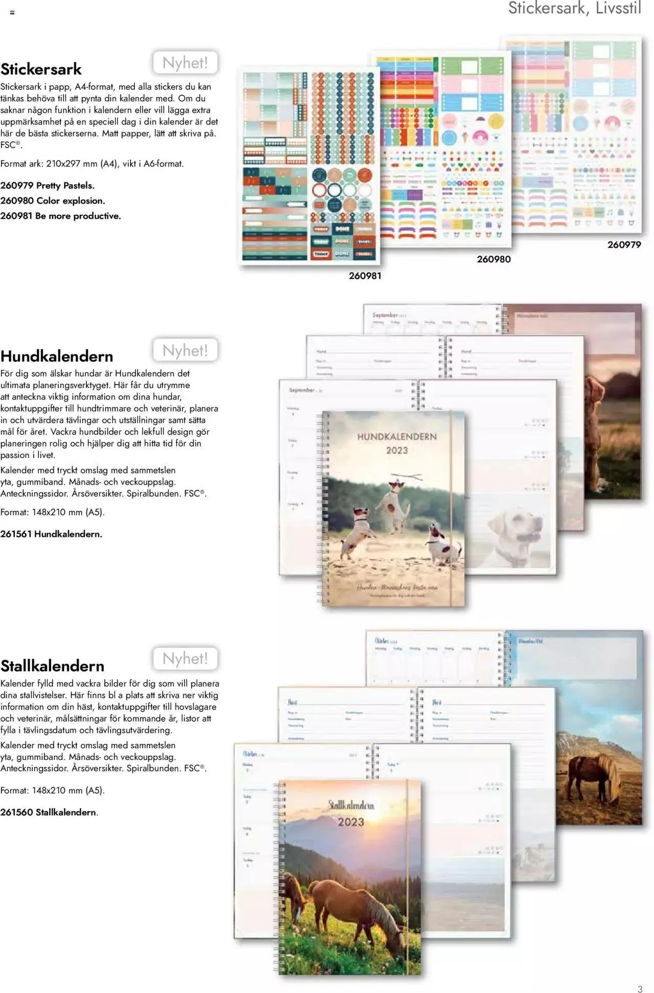 Almanackor och Kalendrar 2023 från 10 april till 31 december 2023 - Reklamblad sidor 3