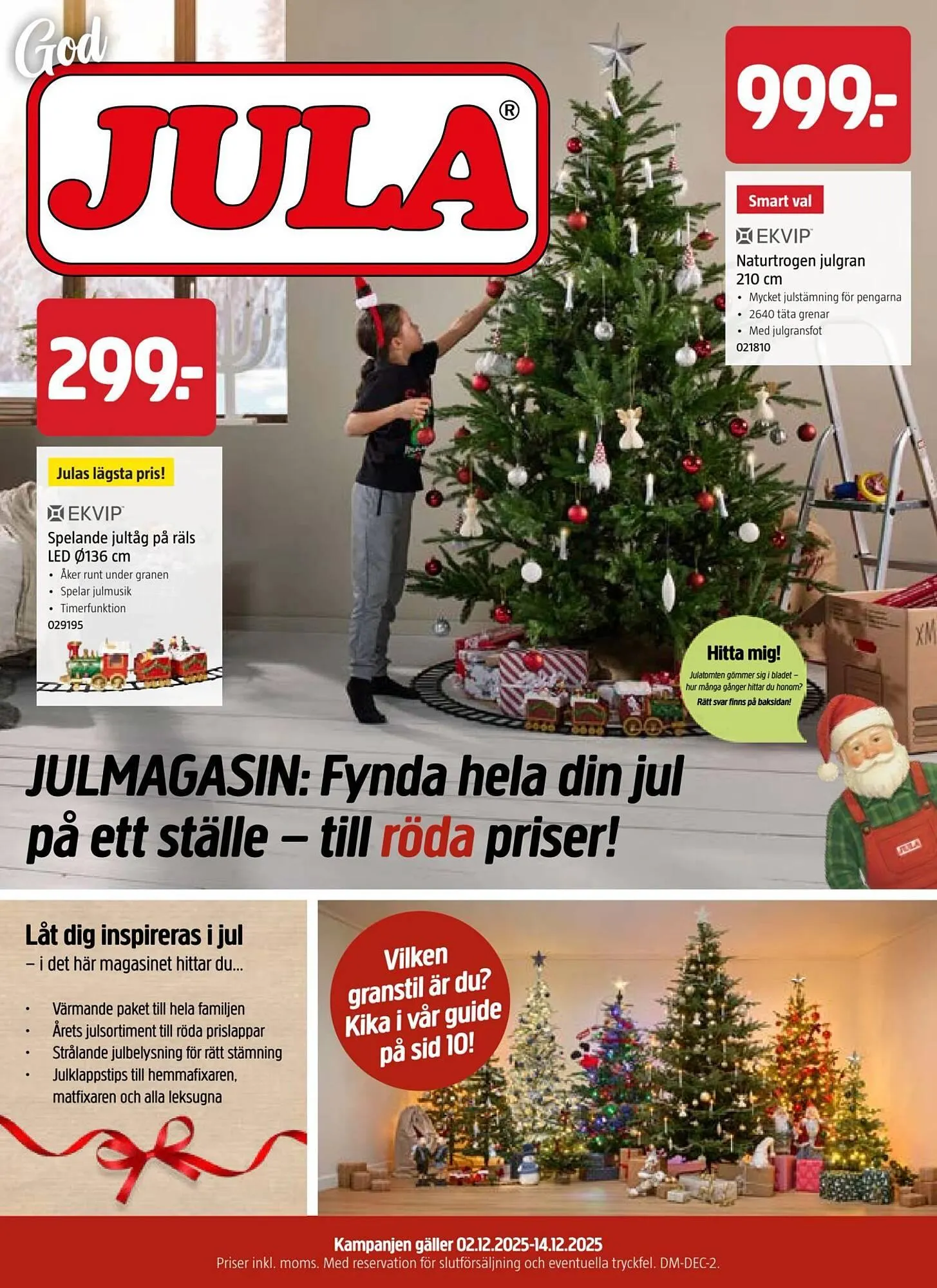 Jula reklamblad från 2 december till 15 december 2025 - Reklamblad sidor 1