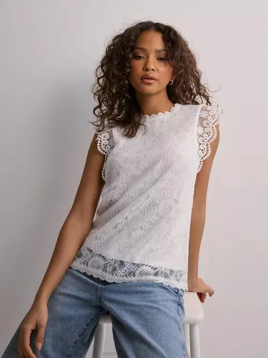 PCOLLINE SL LACE TOP NOOS