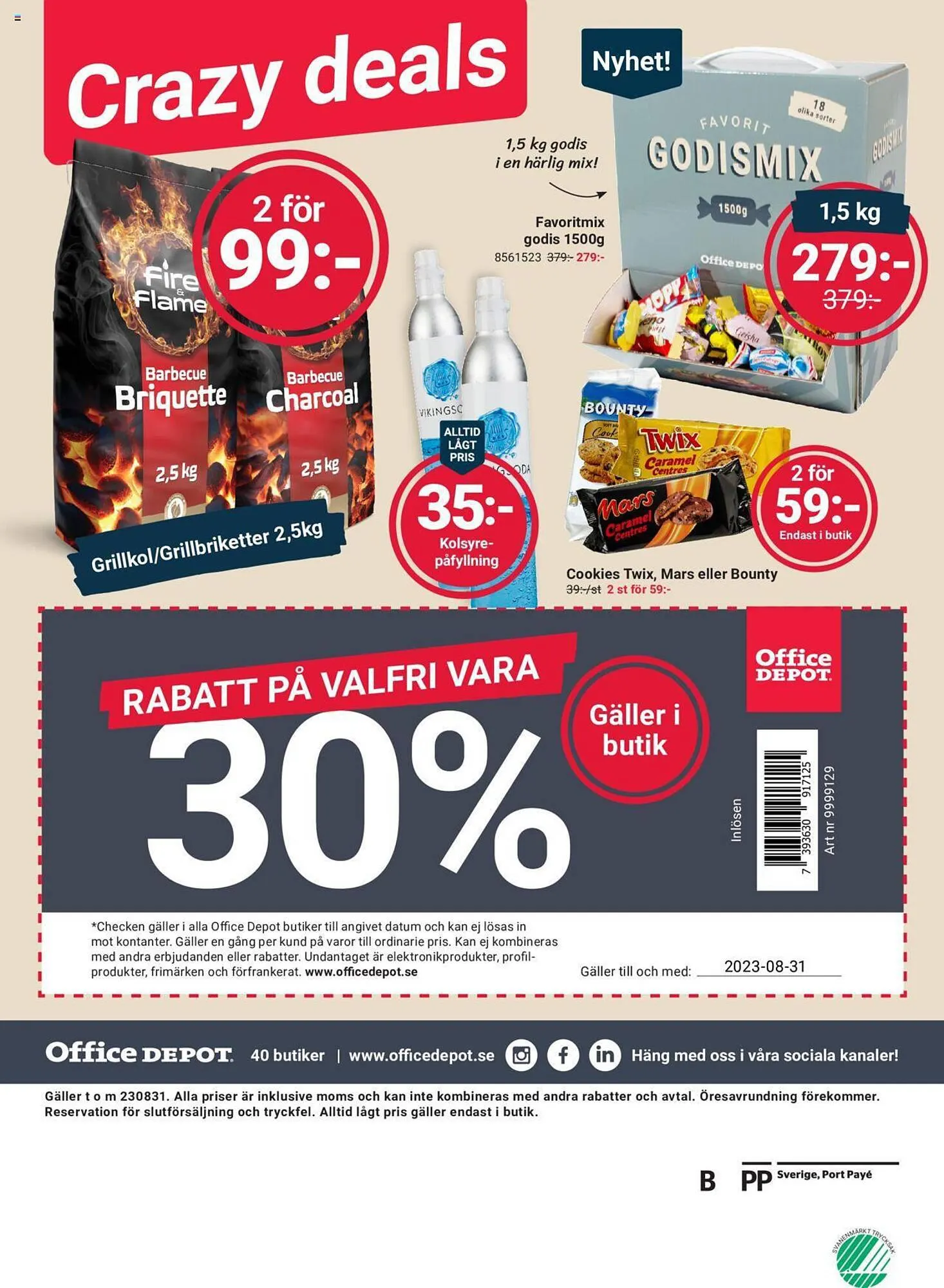 Office Depot reklamblad från 1 augusti till 31 augusti 2023 - Reklamblad sidor 12