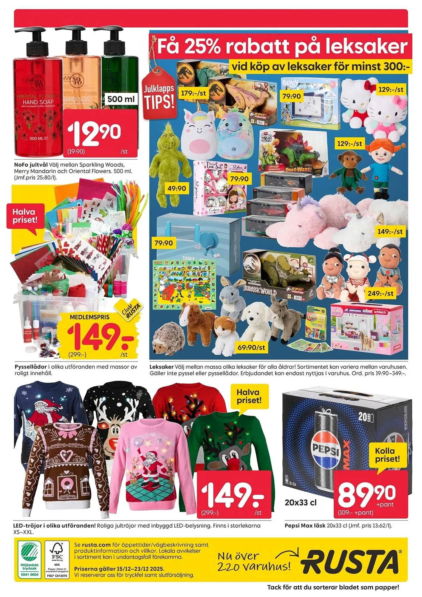 Rusta reklamblad från 15 december till 23 december 2025 - Reklamblad sidor 16