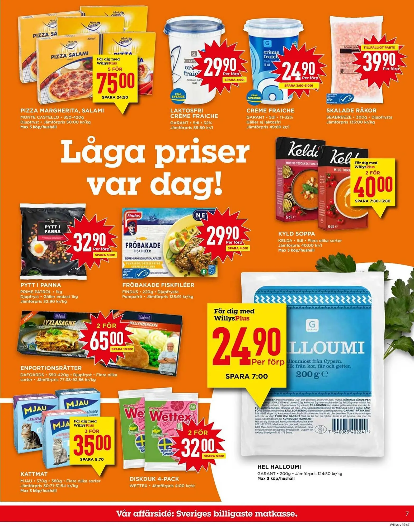 Willys reklamblad från 4 december till 10 december 2023 - Reklamblad sidor 7