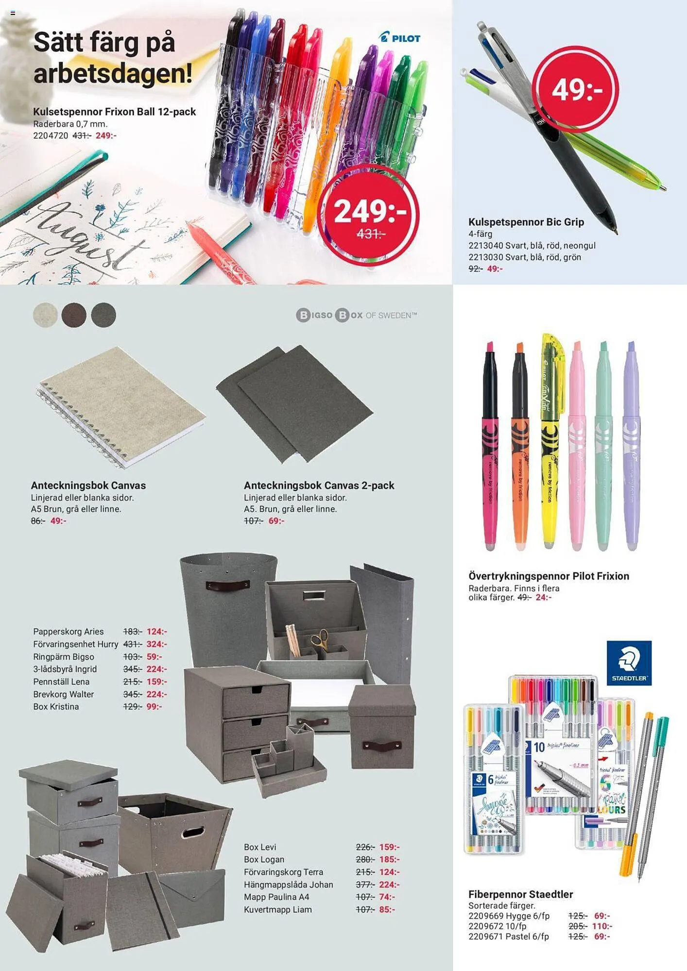 Office Depot reklamblad från 1 augusti till 31 augusti 2023 - Reklamblad sidor 4