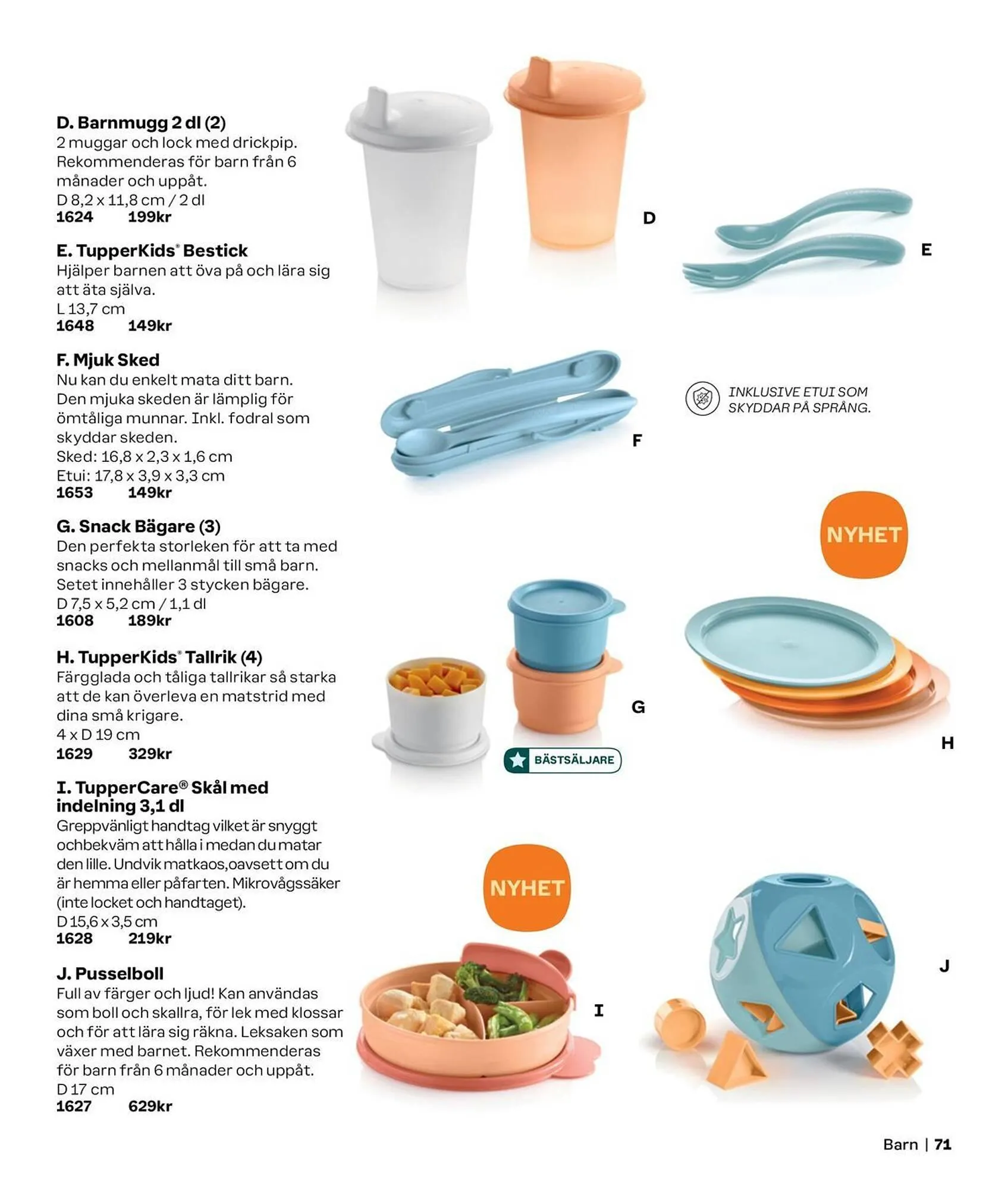 Tupperware reklamblad från 1 oktober till 31 mars 2025 - Reklamblad sidor 71