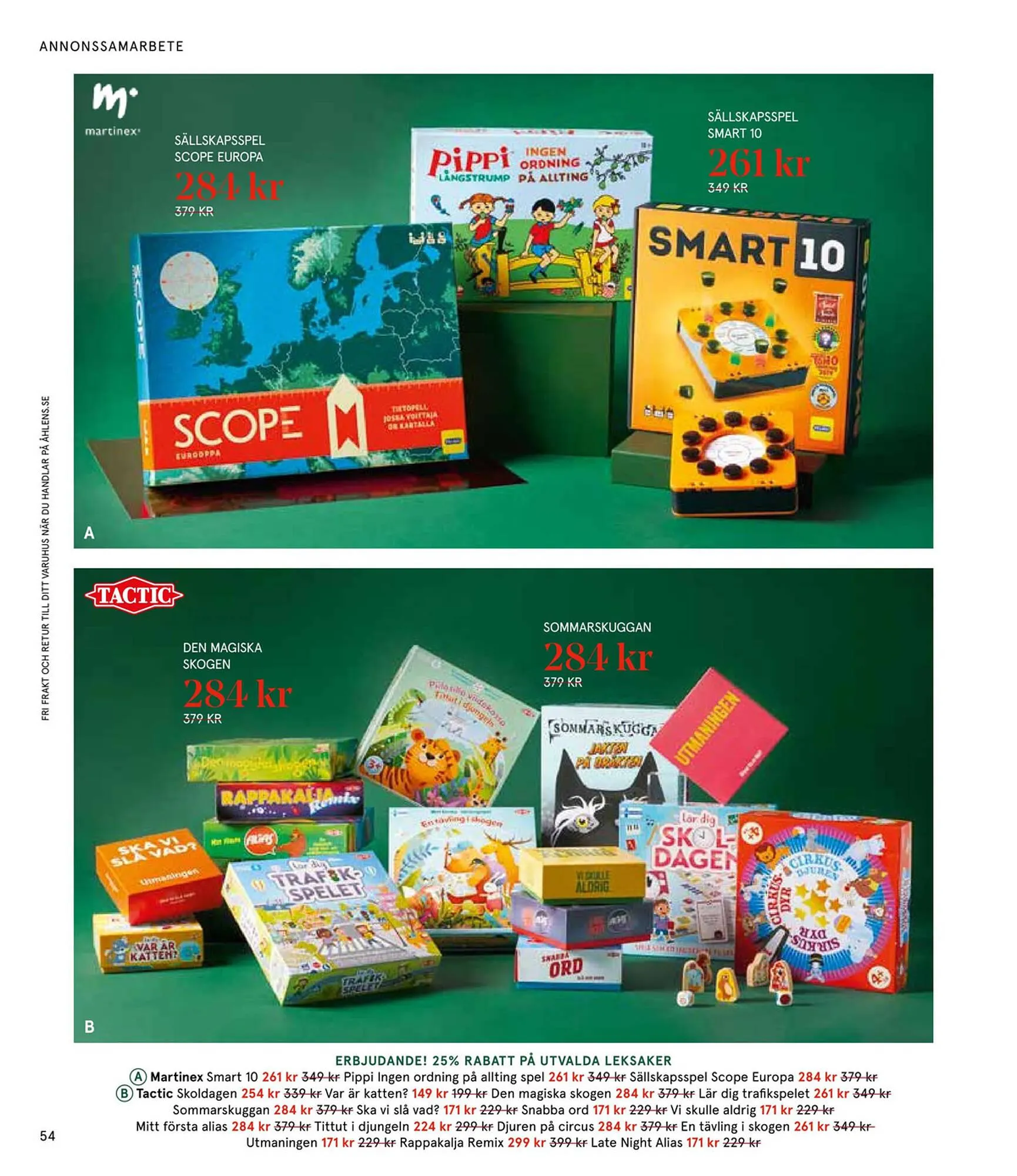 Åhléns reklamblad från 25 november till 24 december 2024 - Reklamblad sidor 54