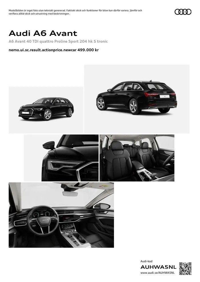 Audi A6 Avant från 13 maj till 13 maj 2025 - Reklamblad sidor 1