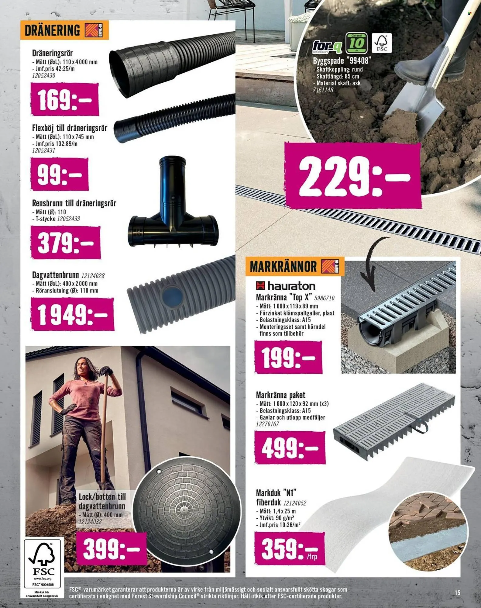 Hornbach reklamblad från 31 augusti till 24 september 2025 - Reklamblad sidor 15