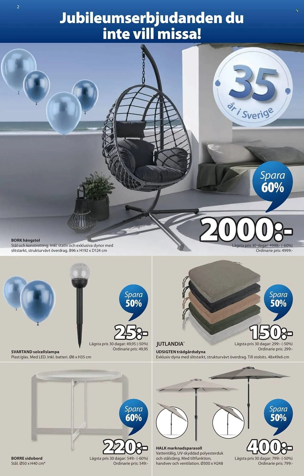 JYSK reklamblad från 30 mars till 26 april 2026 - Reklamblad sidor 2